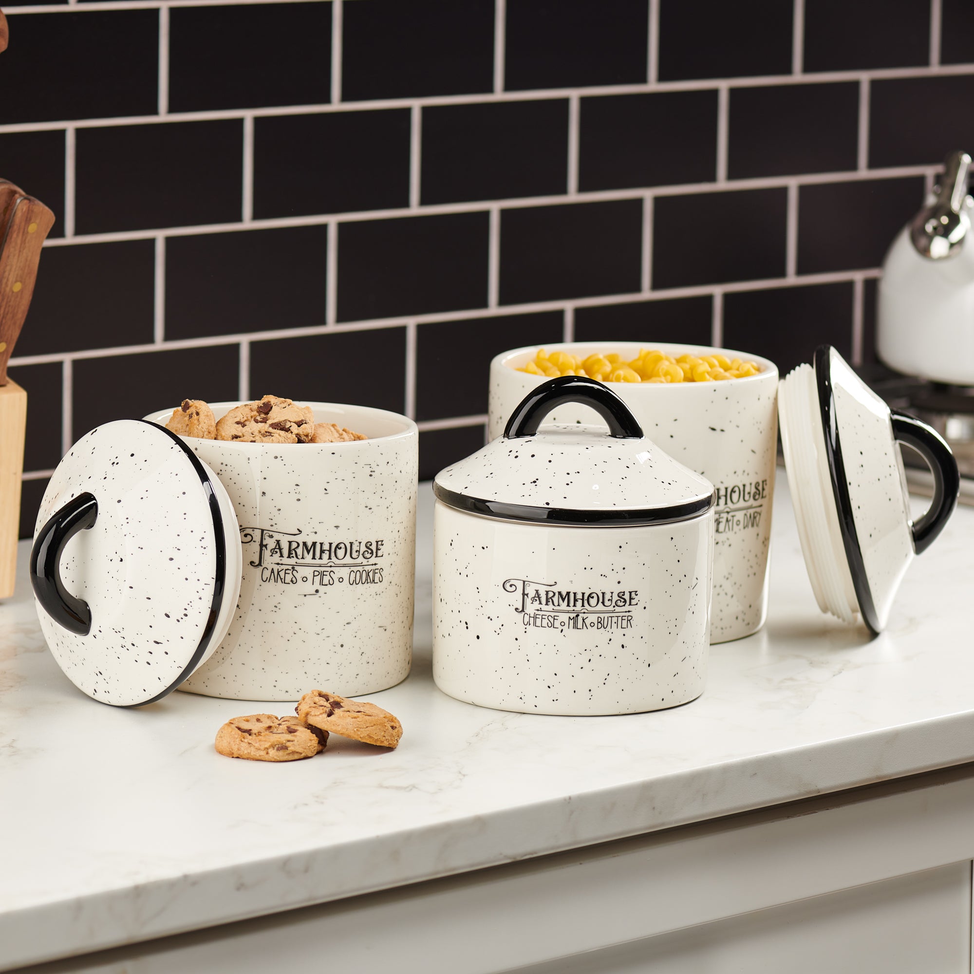 Farm House 3 Piece Canister Set