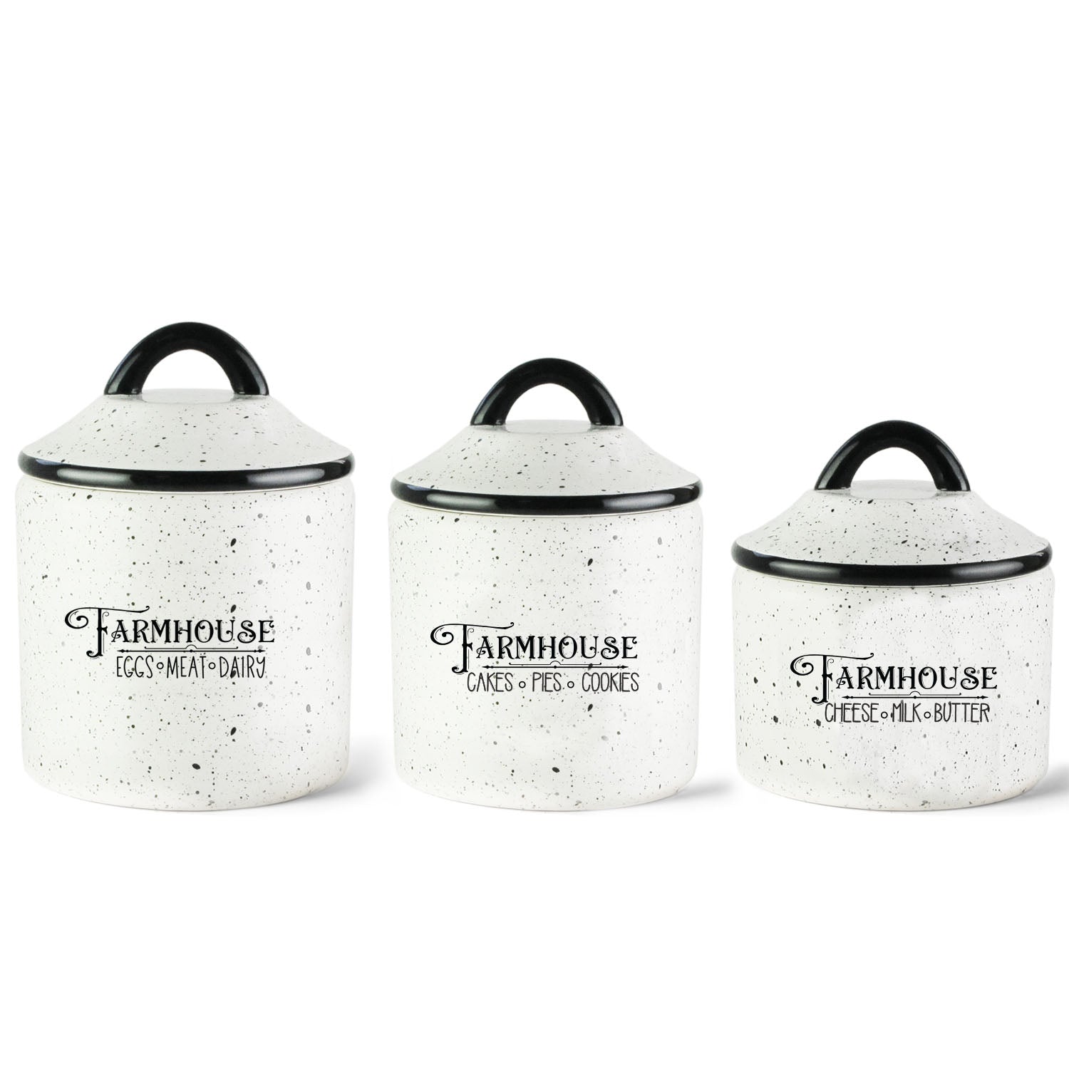 Farm House 3 Piece Canister Set