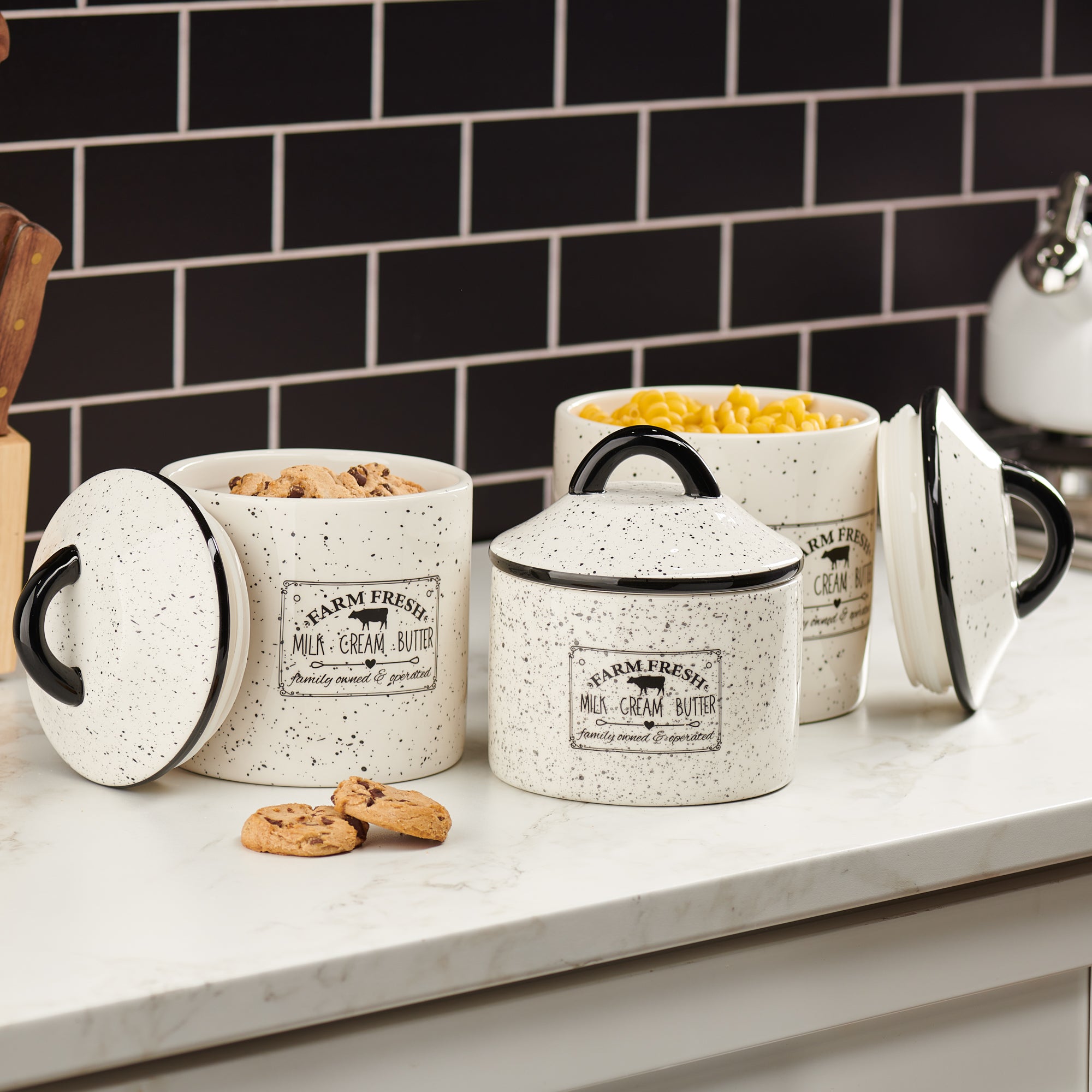 Farm Fresh 3 Pc Canister Set