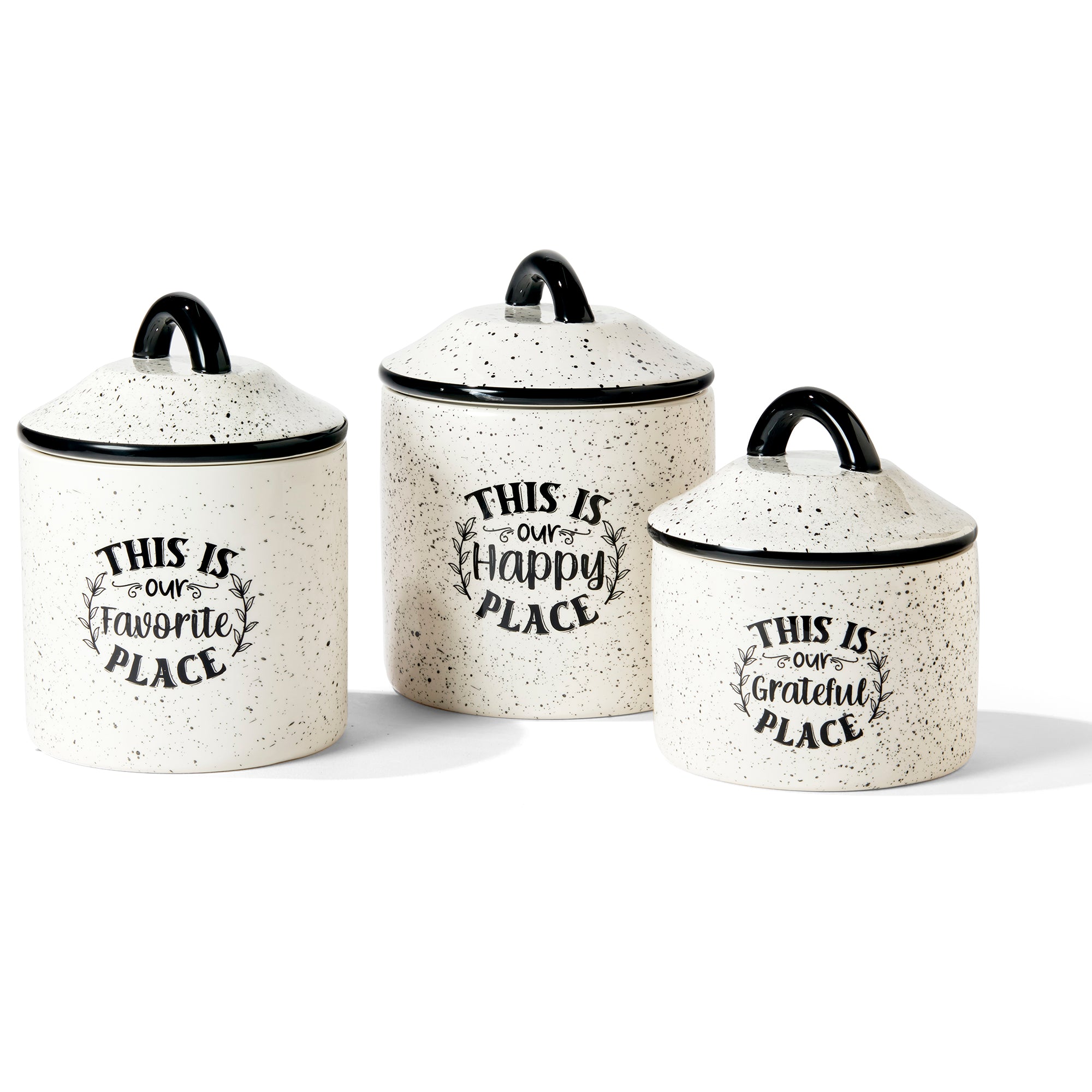 Happy Place 3-Piece Kitchen Canister Set