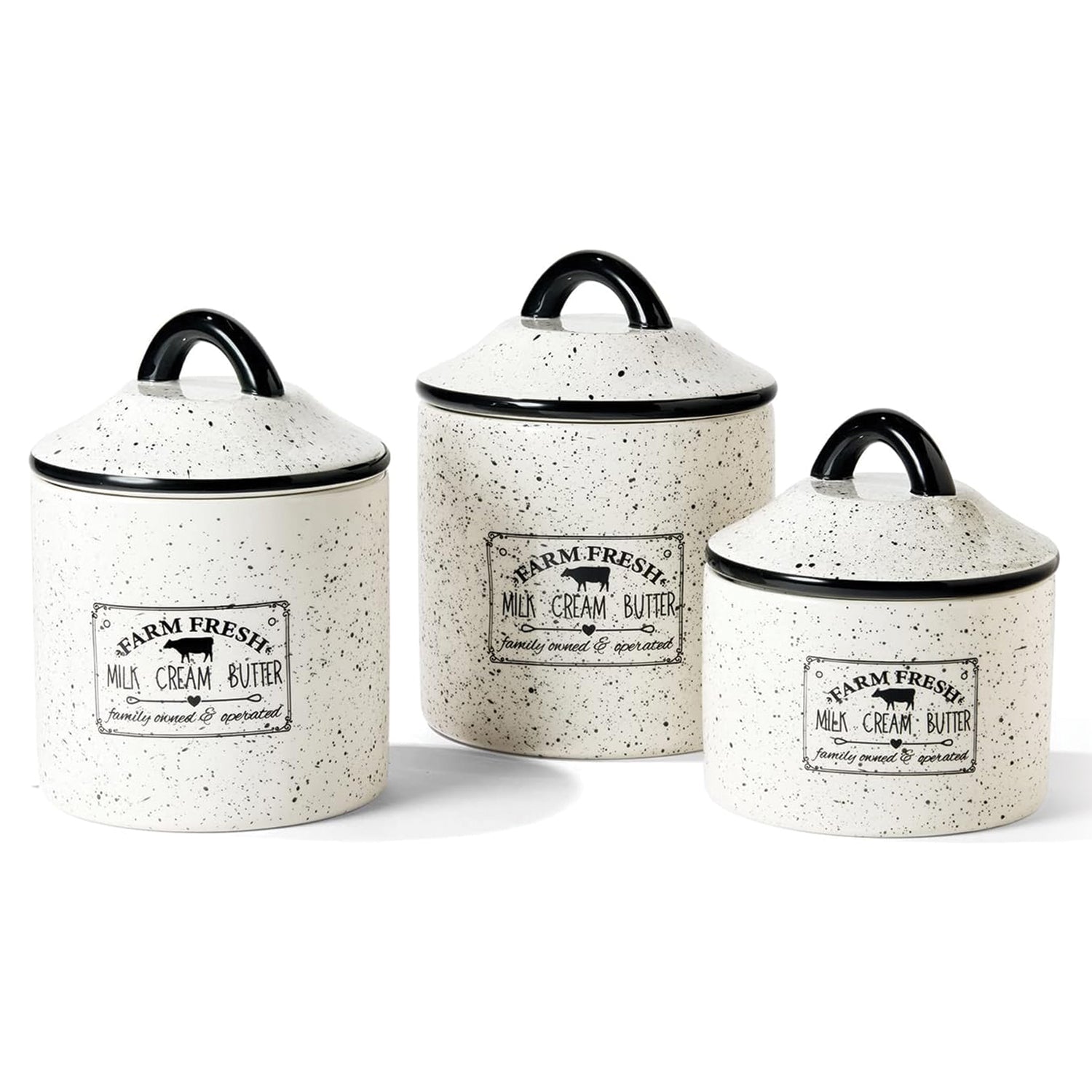 Farm Fresh 3 Pc Canister Set