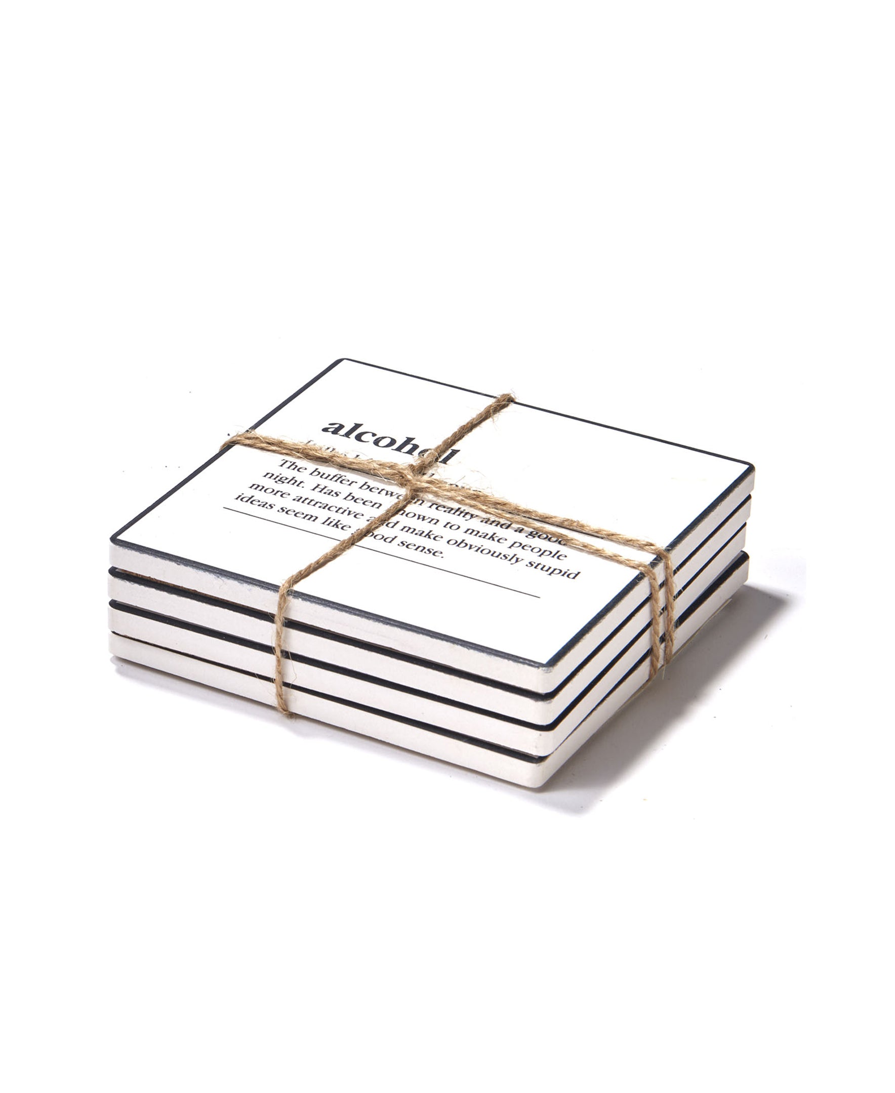Definitions Set of 4 Ceramic Coasters