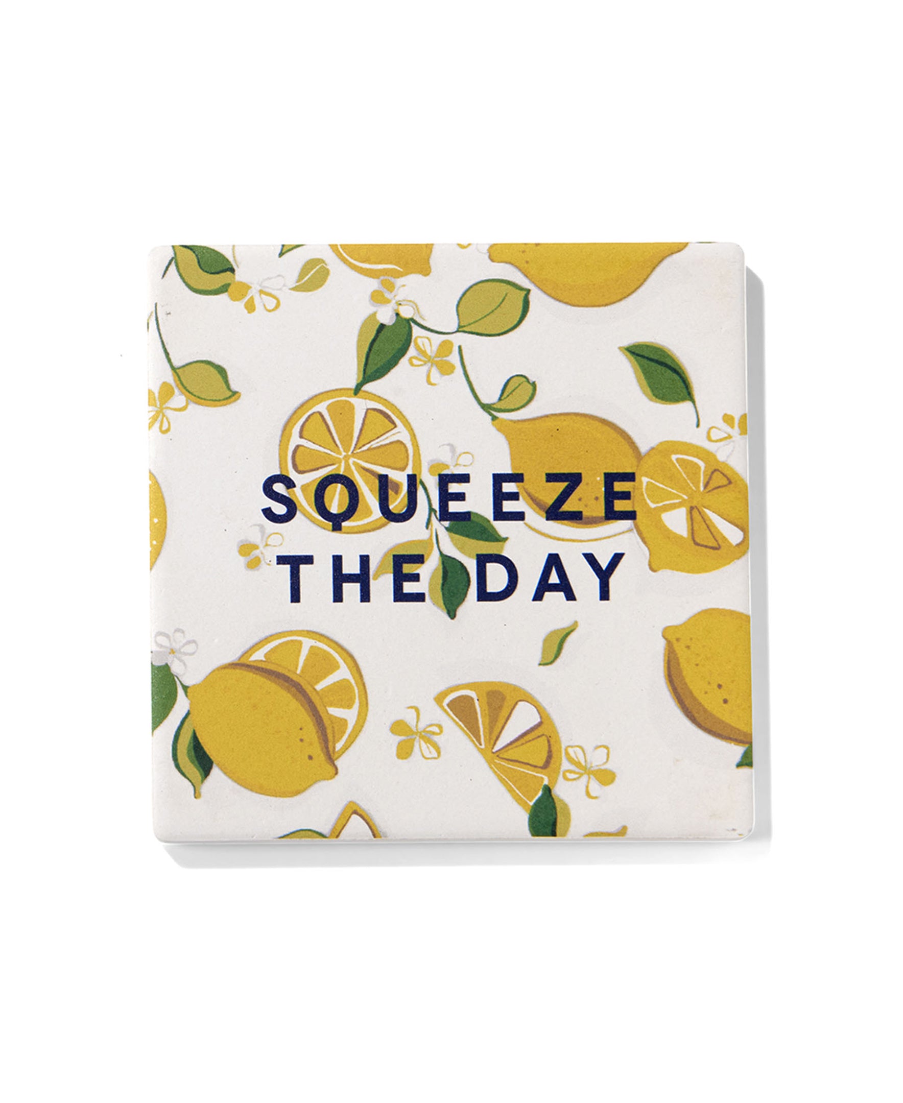 Squeeze the Day Set of 4 Ceramic Coasters