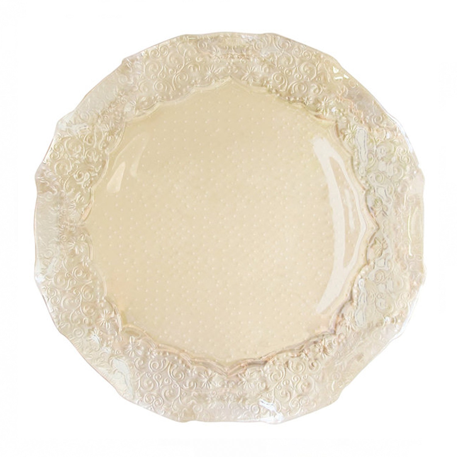 Roberta Iris Luster Pearl Charger Plate by American Atelier