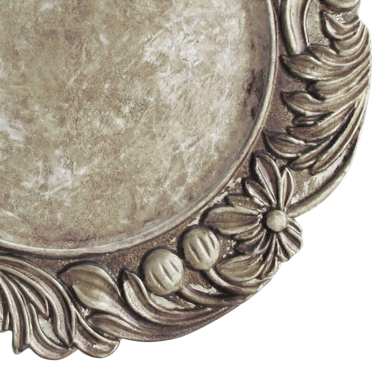 Cantera Silver Charger Plates Set Of 4 14" D