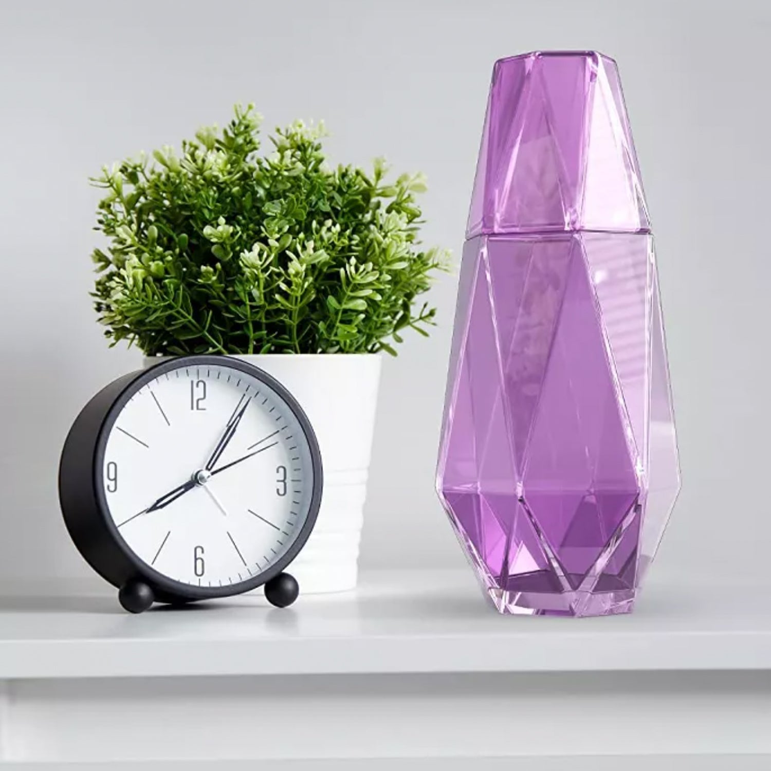 Geometric Purple Carafe Set