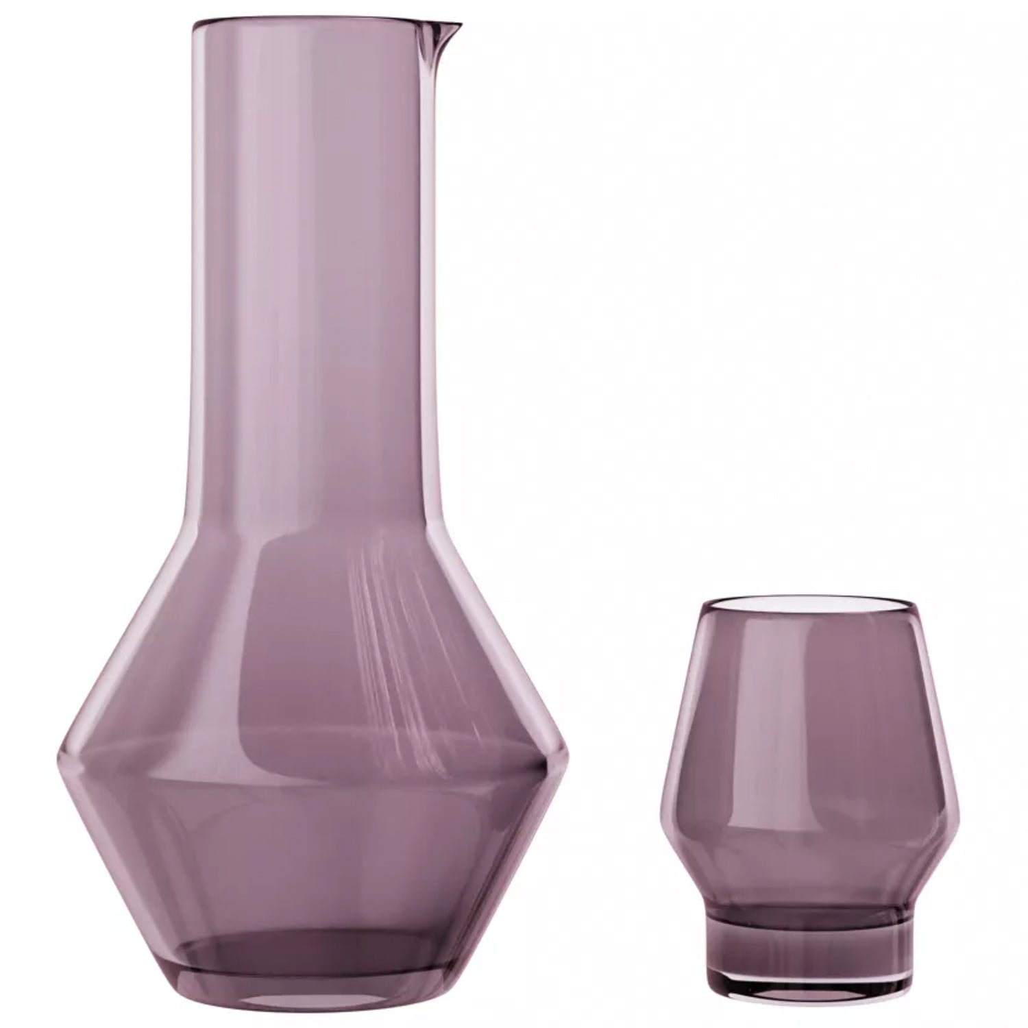 Plum Carafe With Tumbler