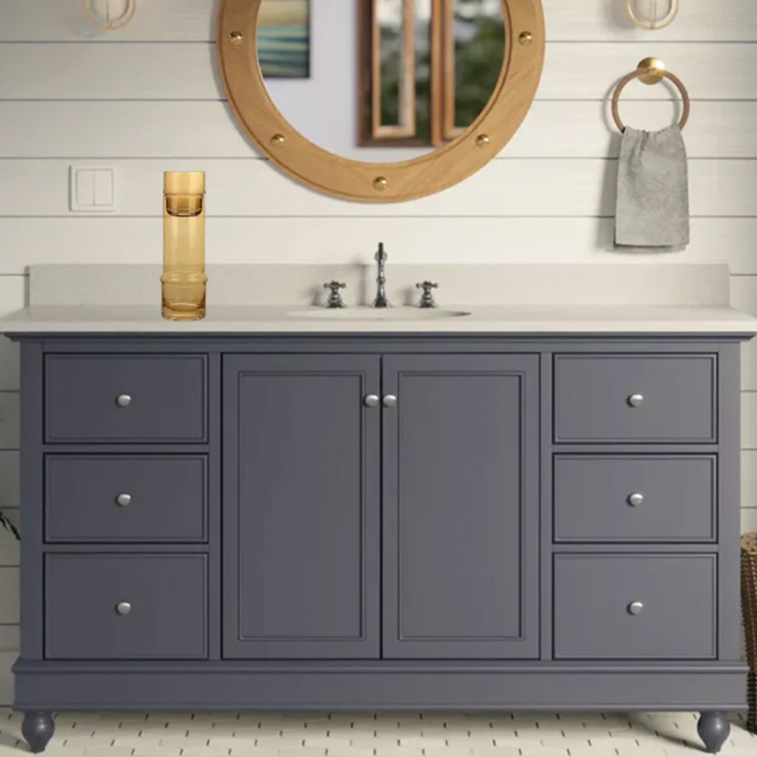 Amber 2-Piece Glass Carafe Set