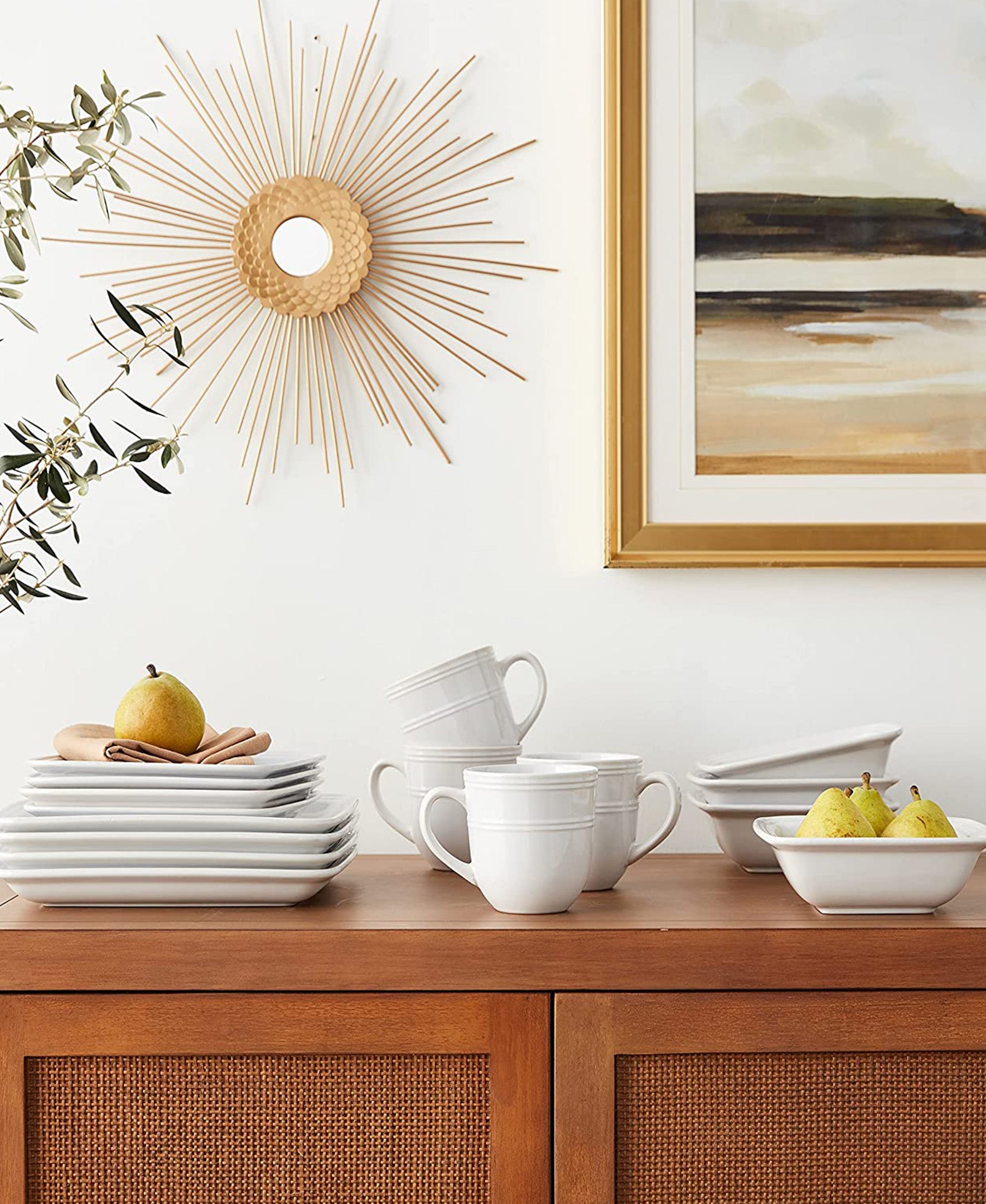 MADELYN WHITE SQUARE 16PC SET