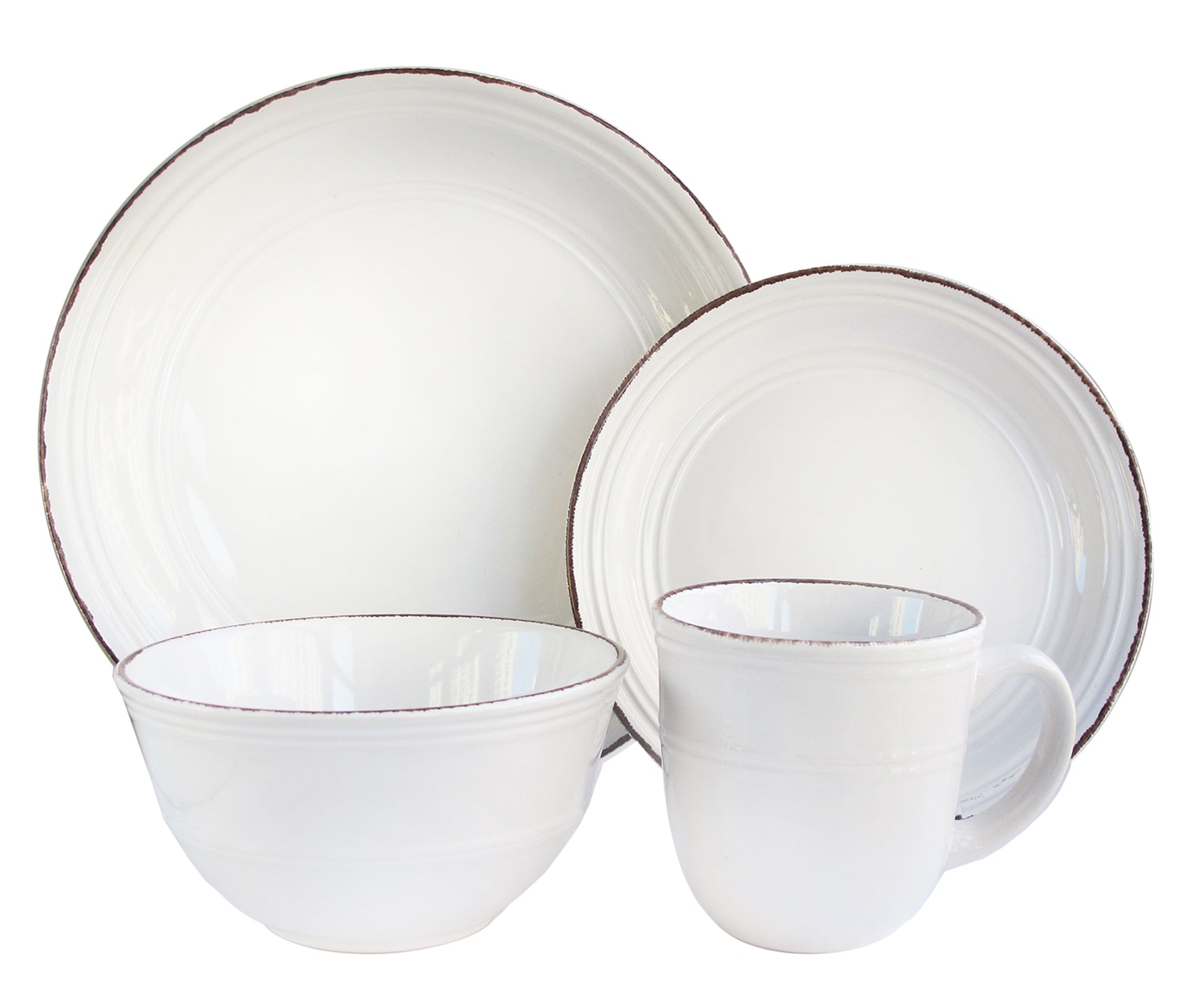 Madelyn White 16-Piece Dinner Set