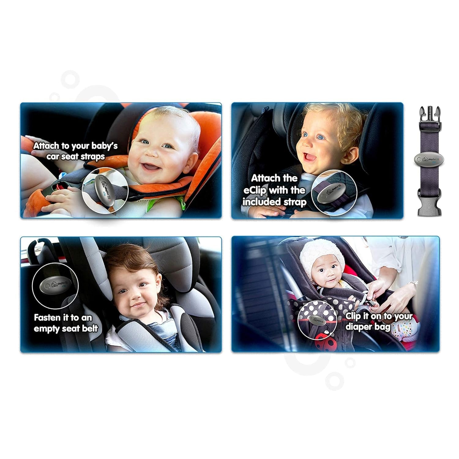 eClip Baby Car Seat Alarm