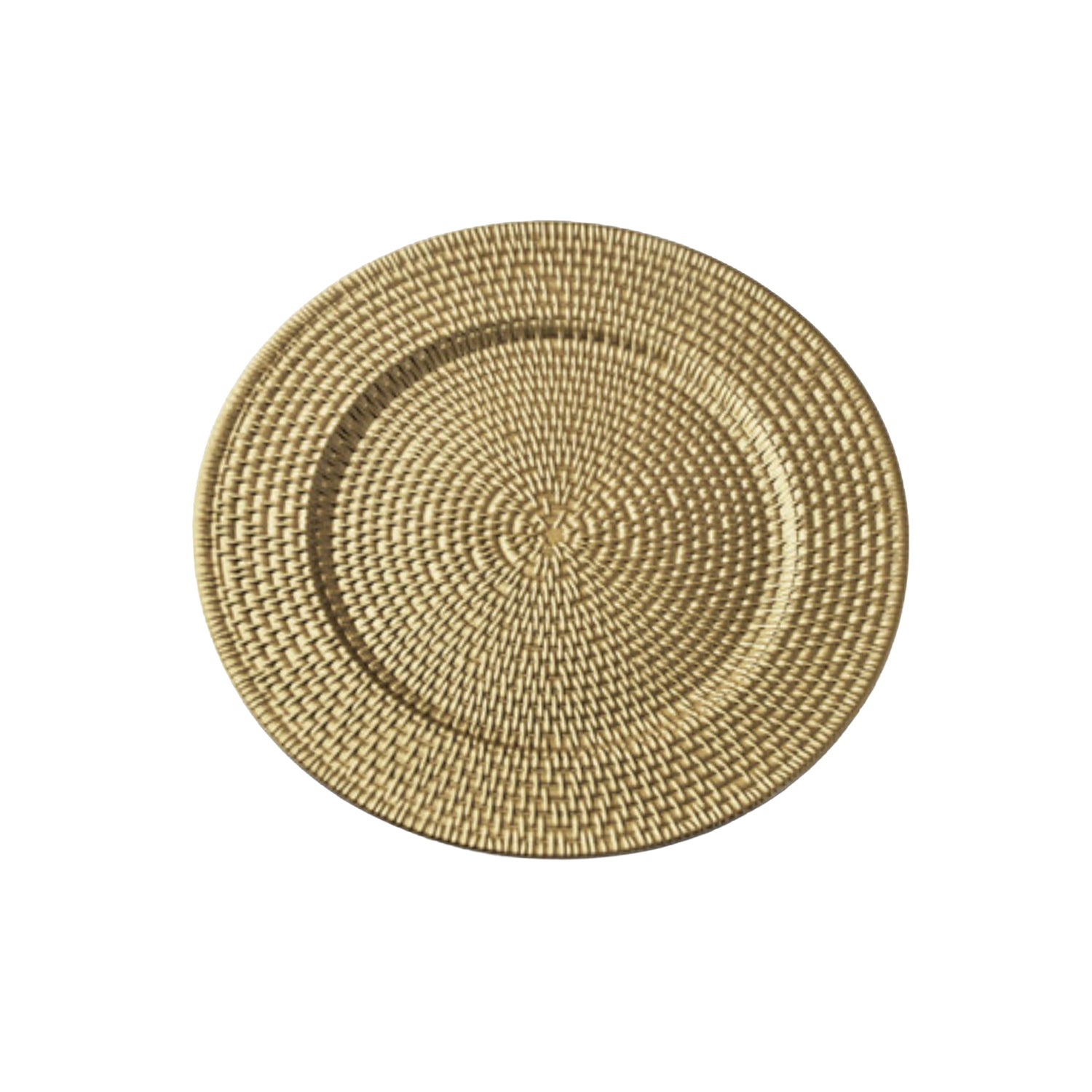 Suzani Gold Plated Set of 4 Charger Plates 13"D