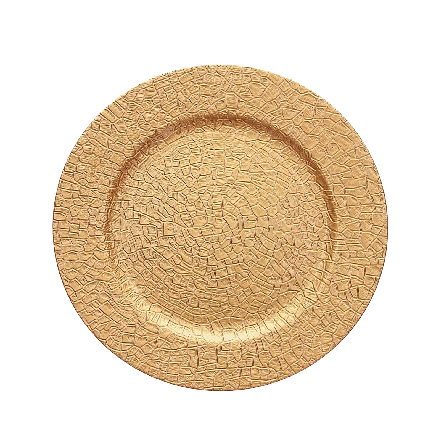 Rhiannon Gold Plated Set of 4 Charger Plates 13"D
