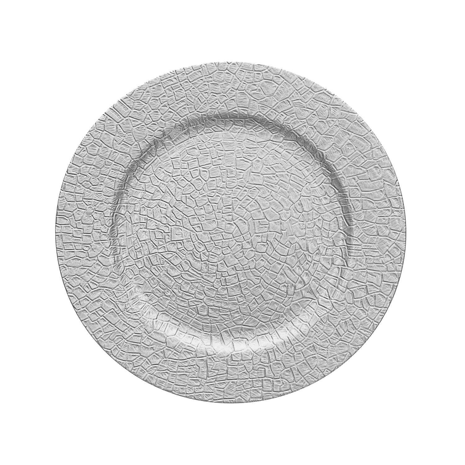 Rhiannon Silver Plated Set of 4 Charger Plates 13"D