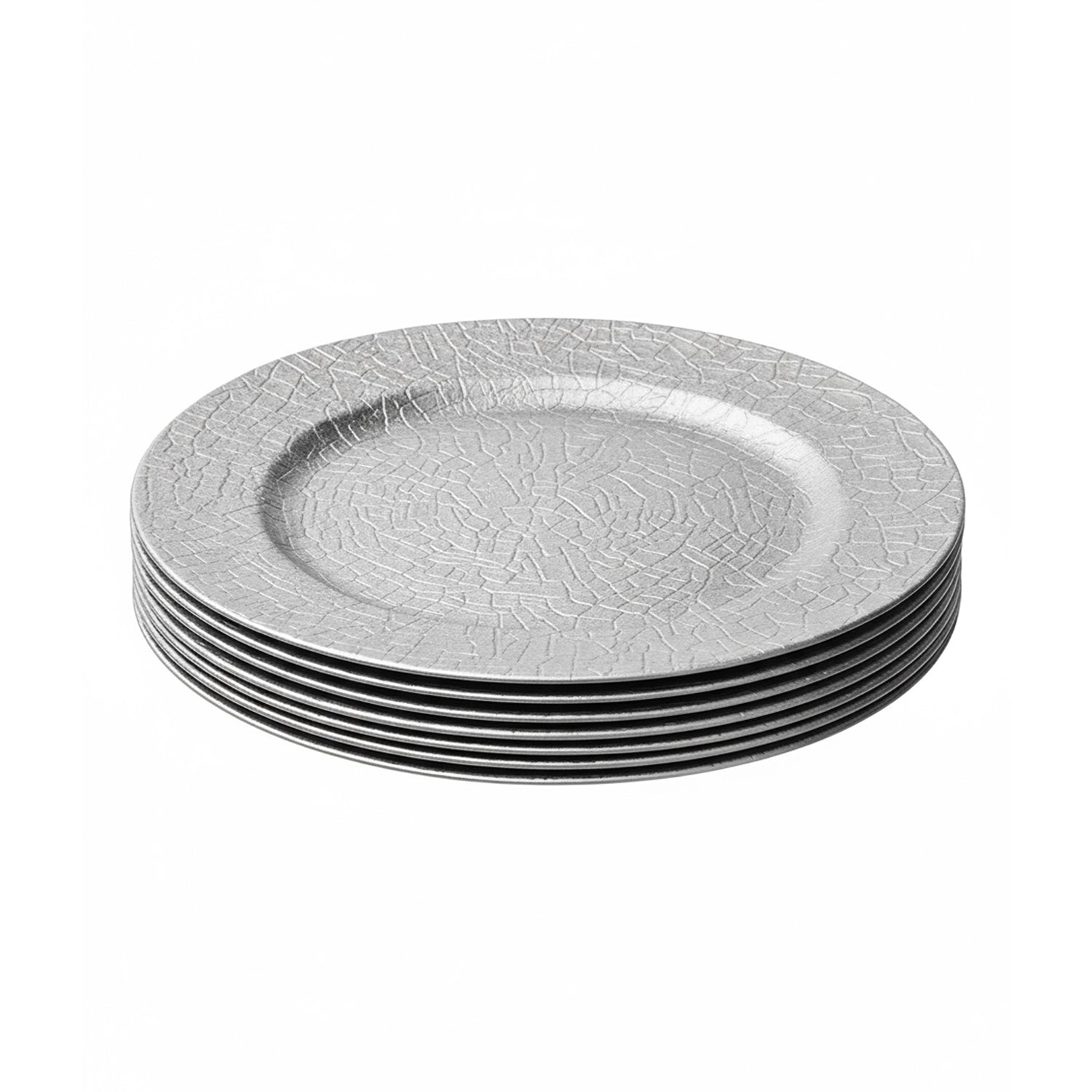 Rhiannon Silver Plated Set of 4 Charger Plates 13"D