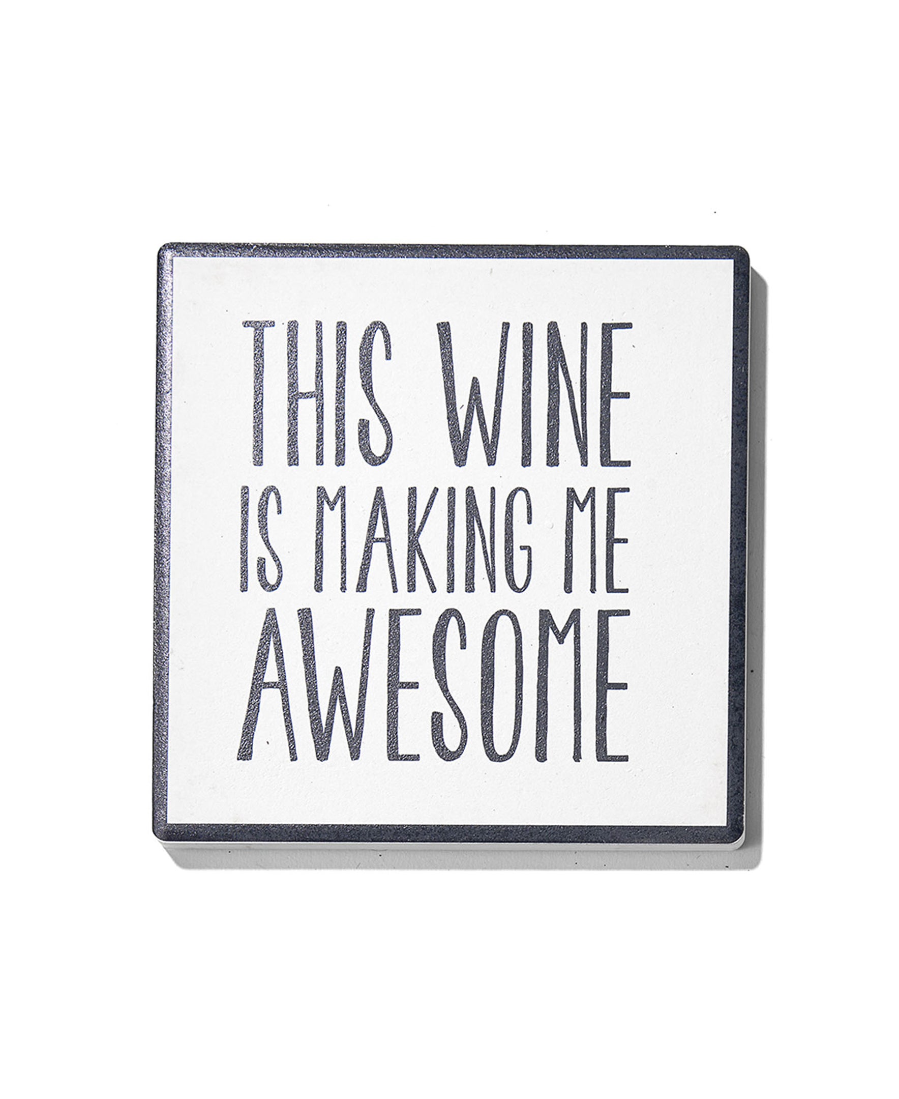 Wine Often Set of 4 Ceramic Coasters - Stylish 4.25" Drink Protection