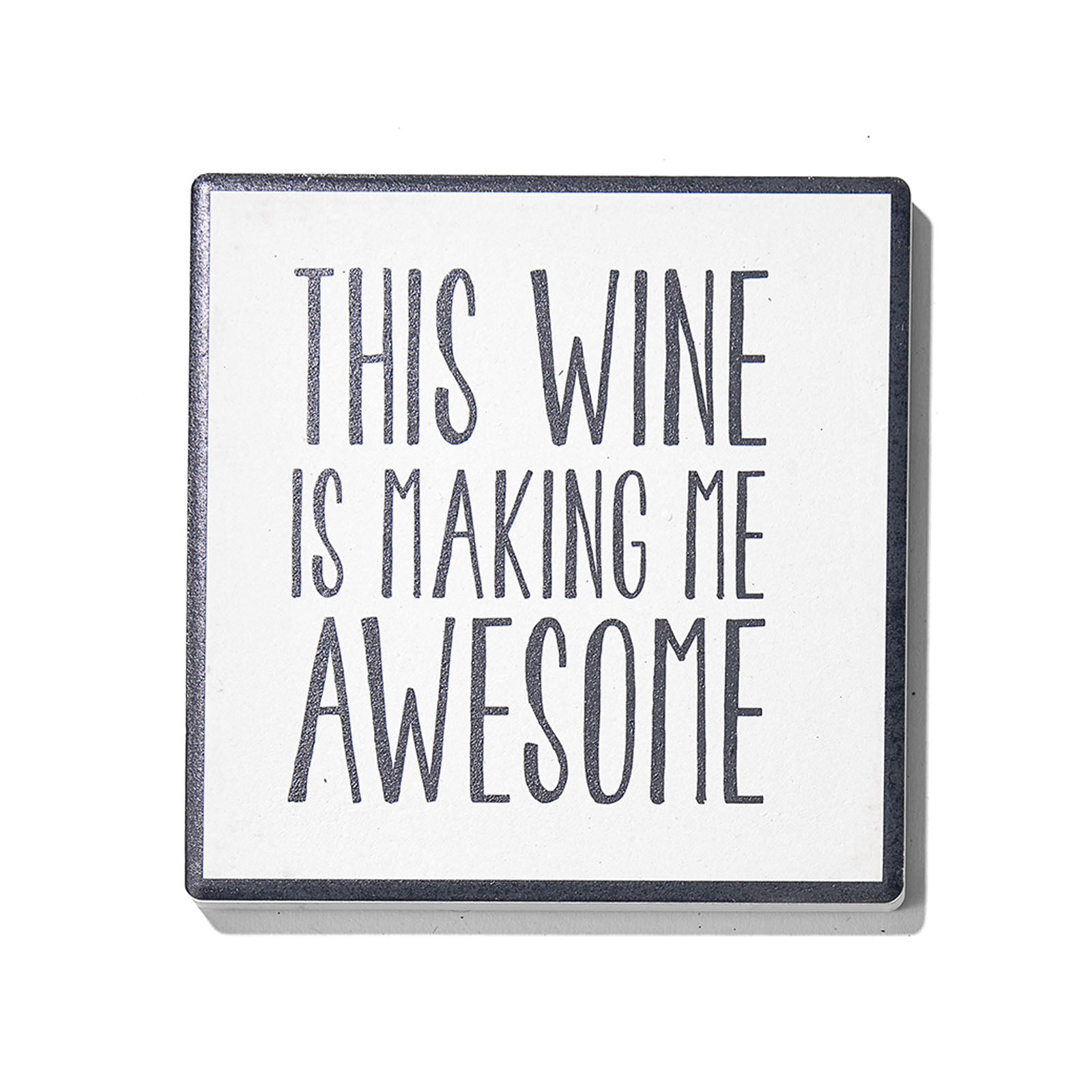 Wine Often Set of 4 Ceramic Coasters - Stylish 4.25" Drink Protection