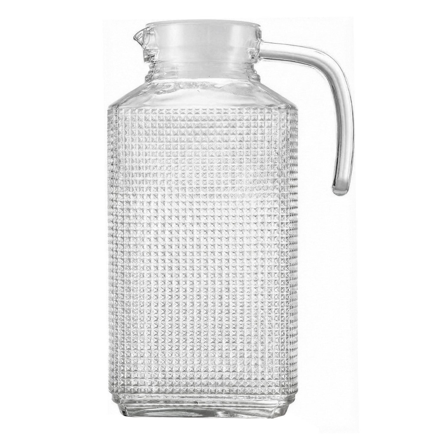 Set of 2 Frigo Textured 63.4oz Pitchers with Lids