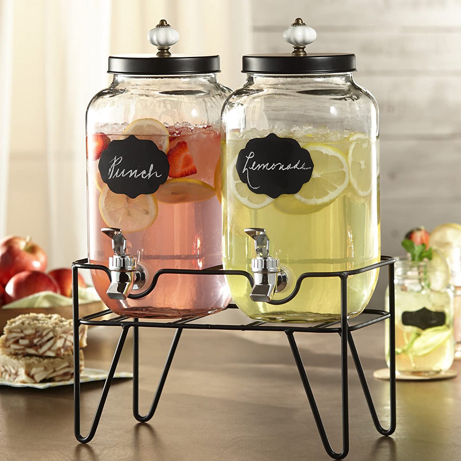 Manchester Set of 2 Beverage Dispensers 3.1 L Each