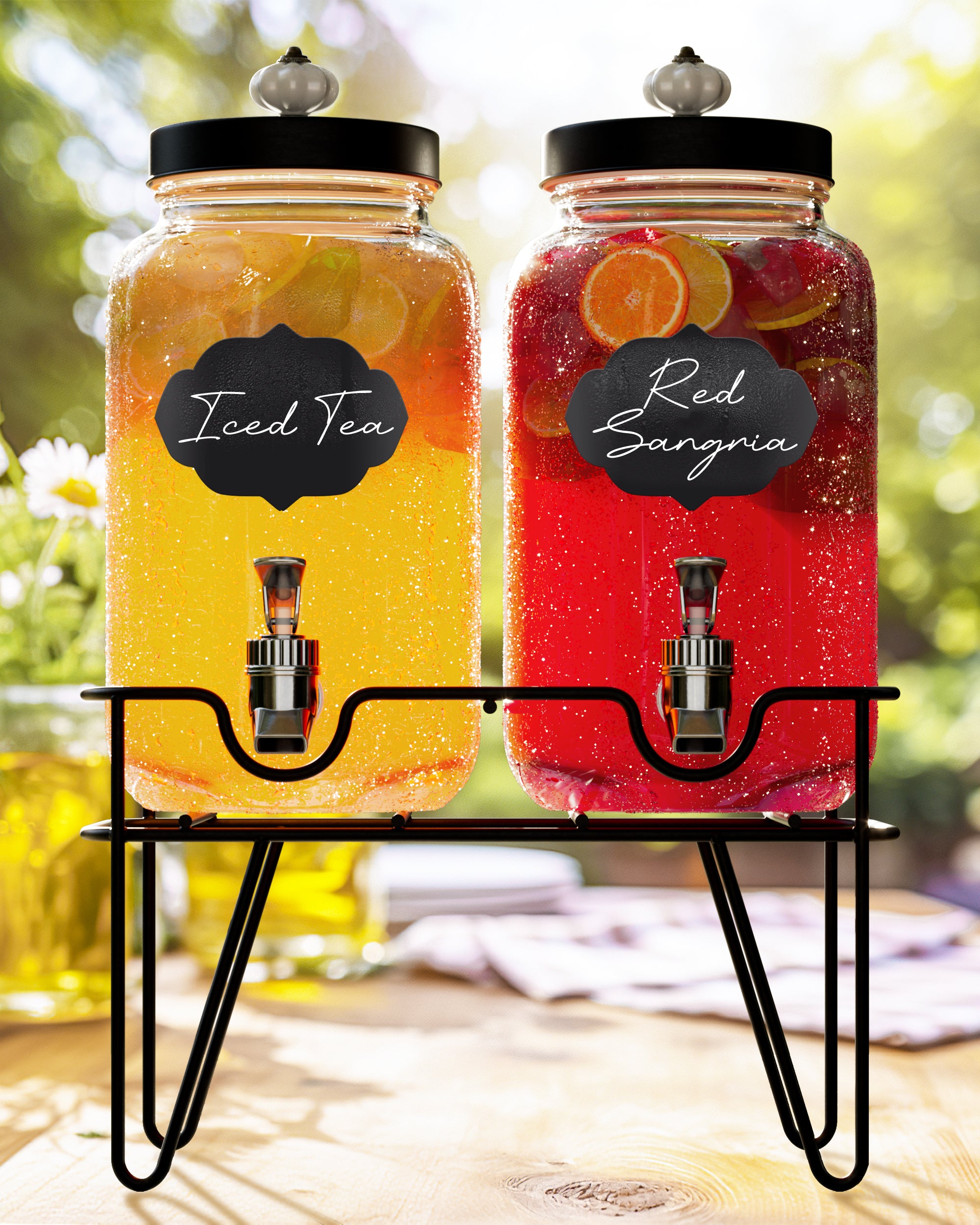 Manchester Set of 2 Beverage Dispensers 3.1 L Each