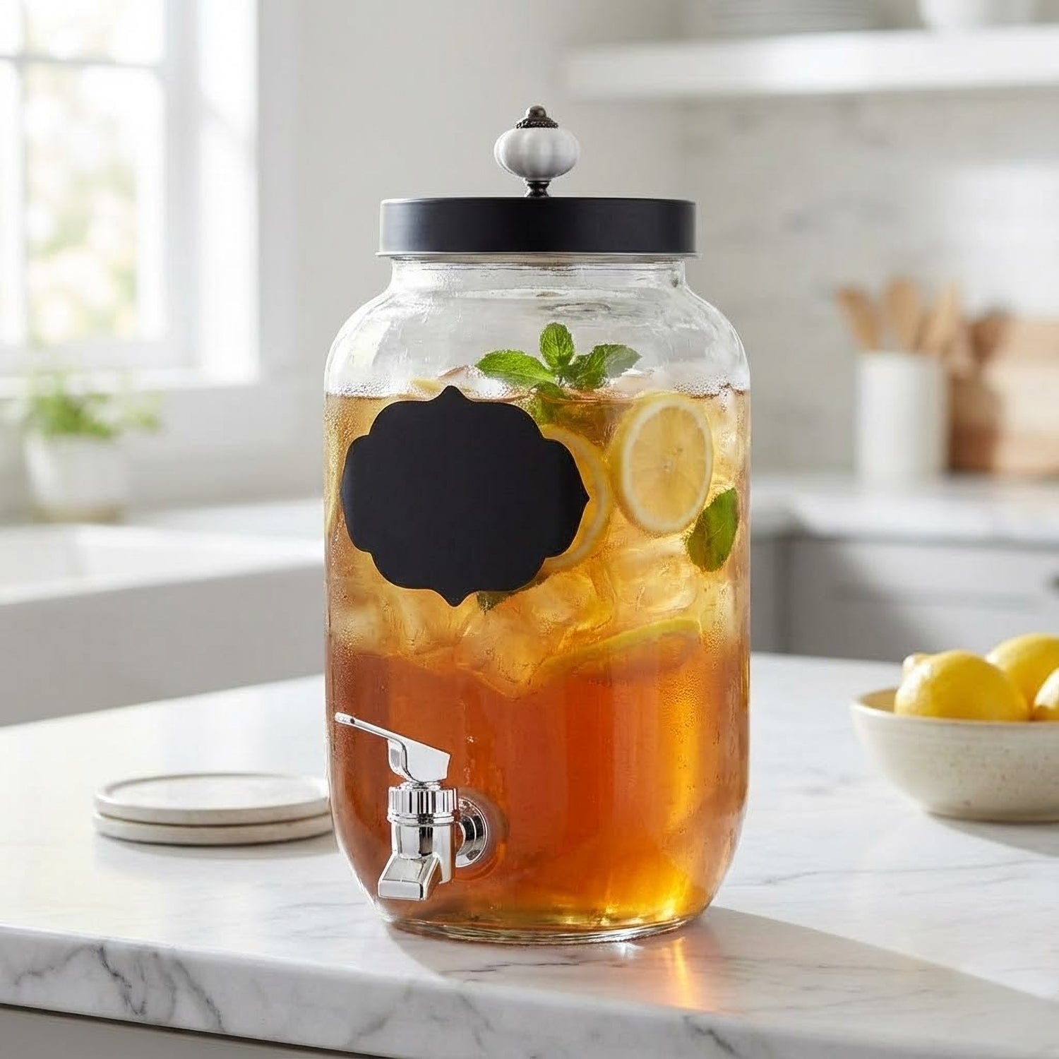 Manchester Glass Beverage Dispenser 1 Gal