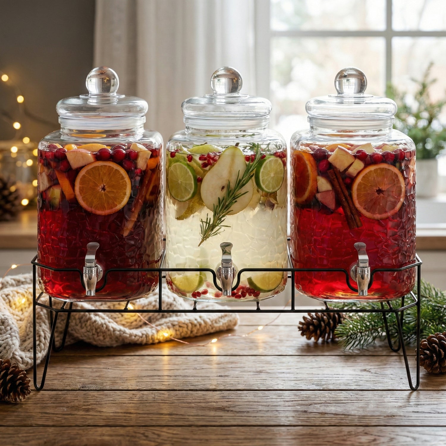 Hamburg Triple Dispenser Set 1.5 GAL Each