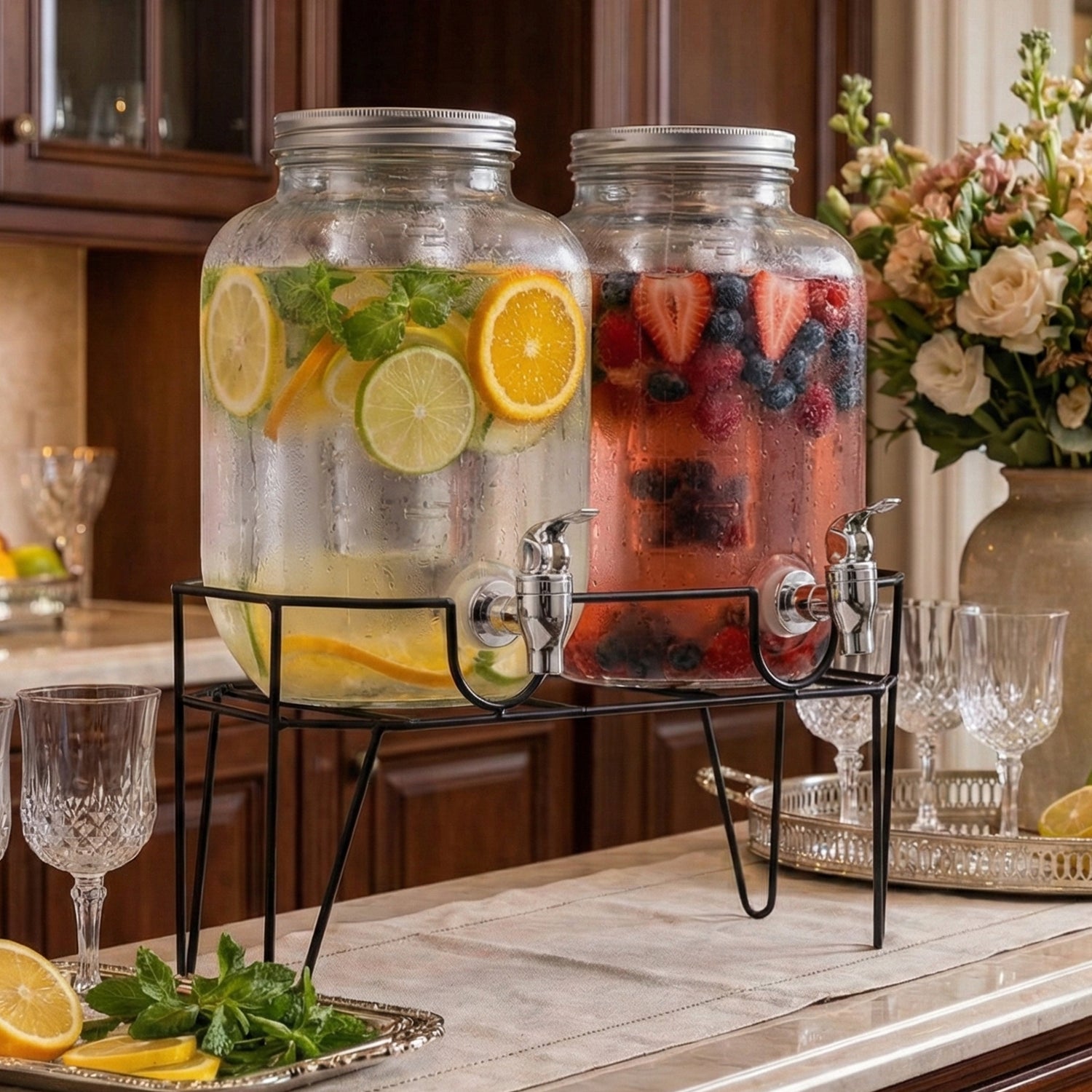 Clifford Set of 2 Dispensers with Infuser 1 Gal Each