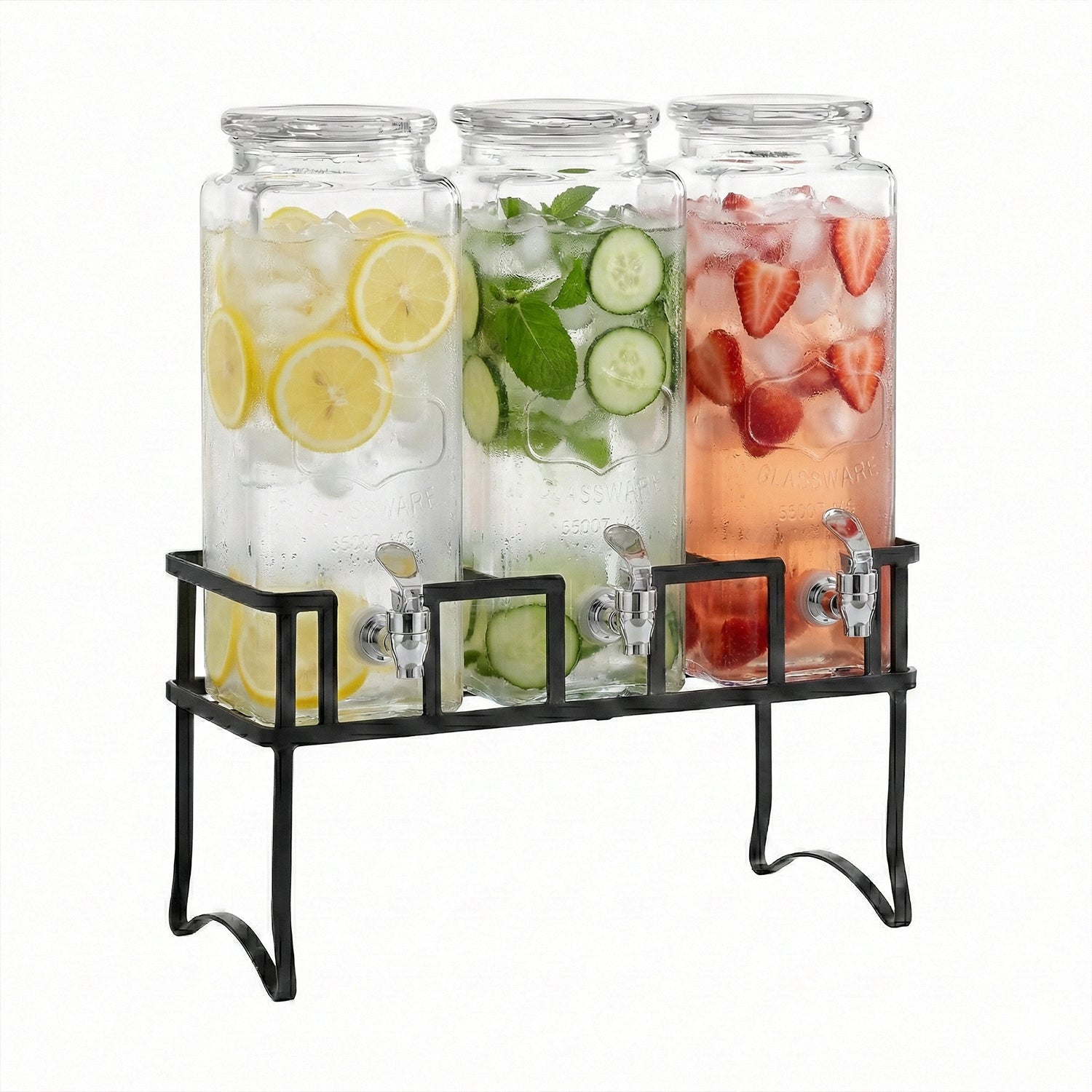 Yorkshire Element Set of 3 Beverage Dispensers 80oz Each