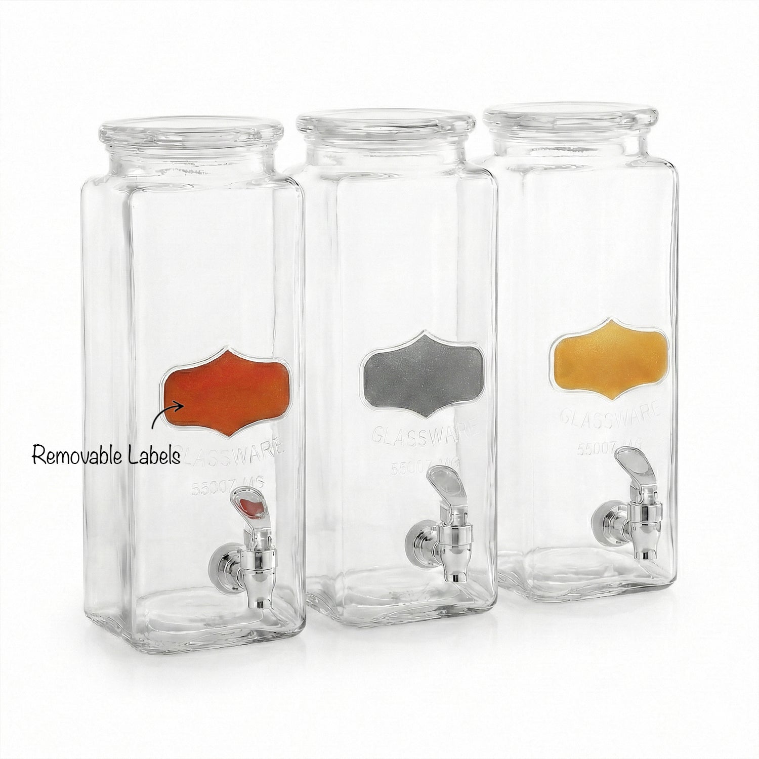 Yorkshire Element Set of 3 Beverage Dispensers 80oz Each