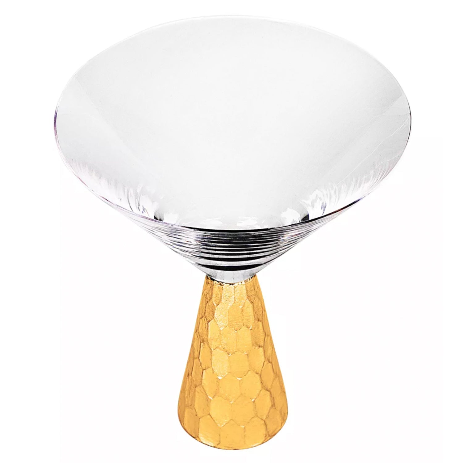 Daphne Gold 4-Piece Set Martini Glasses