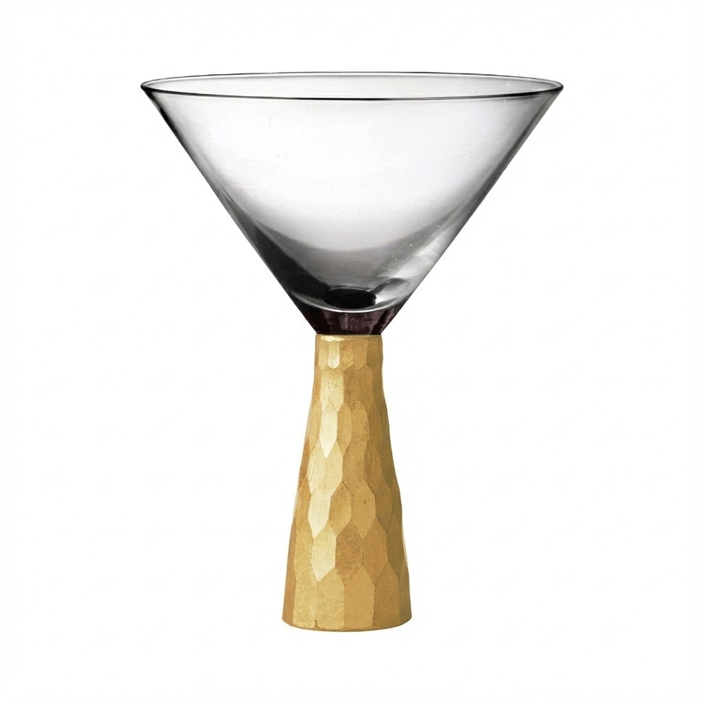 Daphne Gold 4-Piece Set Martini Glasses