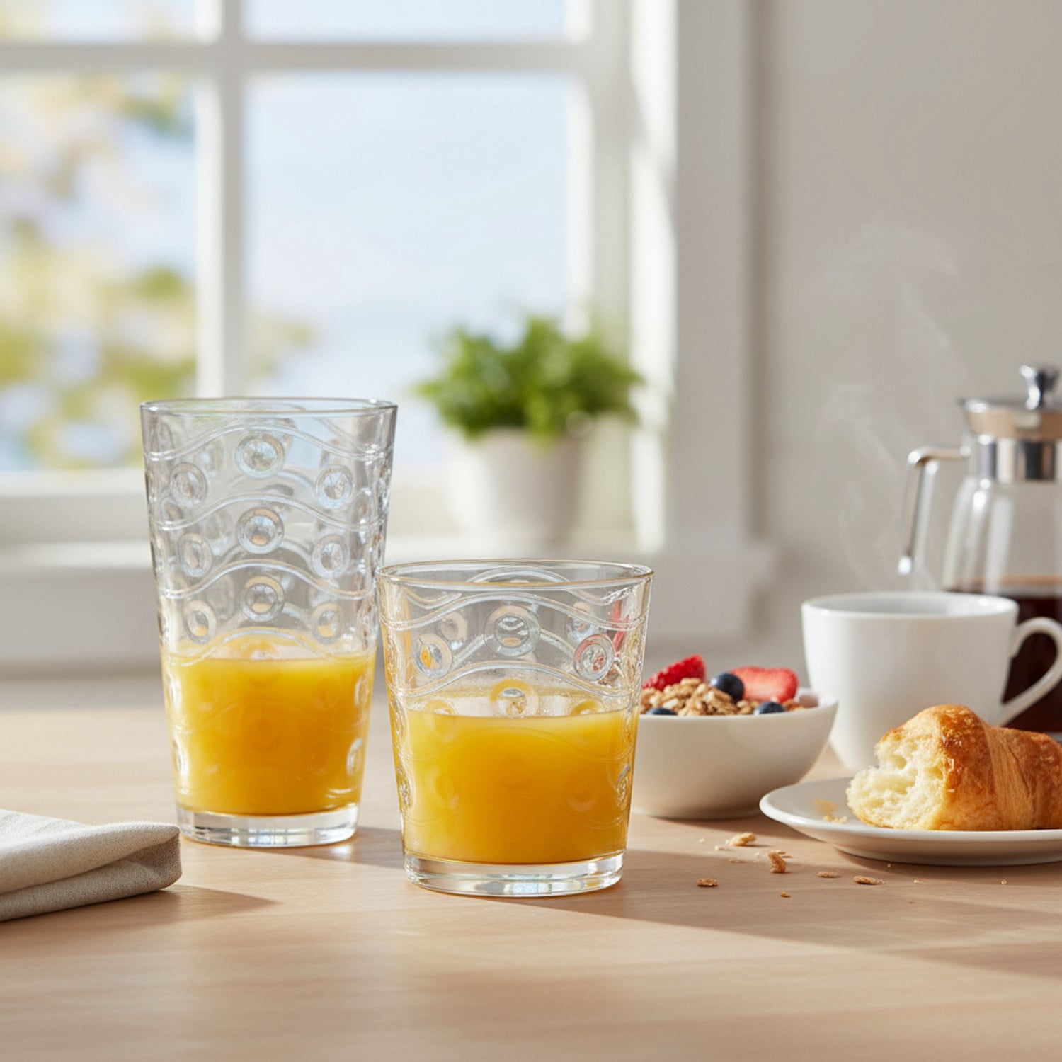 Cosmo 12-Piece Glass Set (6 x 15.75 oz & 6 x 12.5 oz) | Entertaining Collection