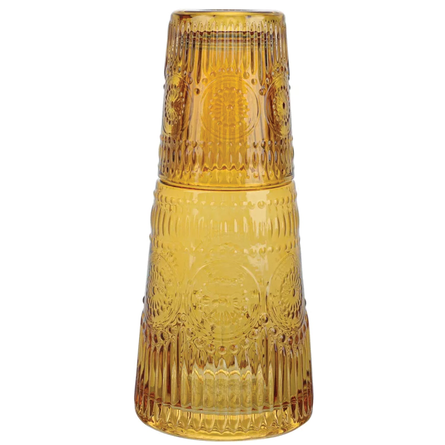 Vintage Amber Carafe Set