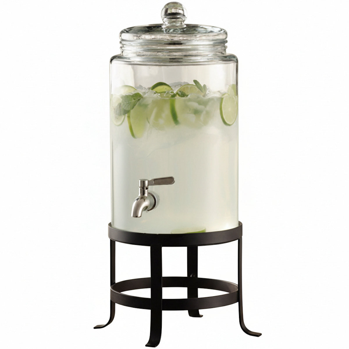 Oliver Glass Beverage Dispenser 1.9 Gal