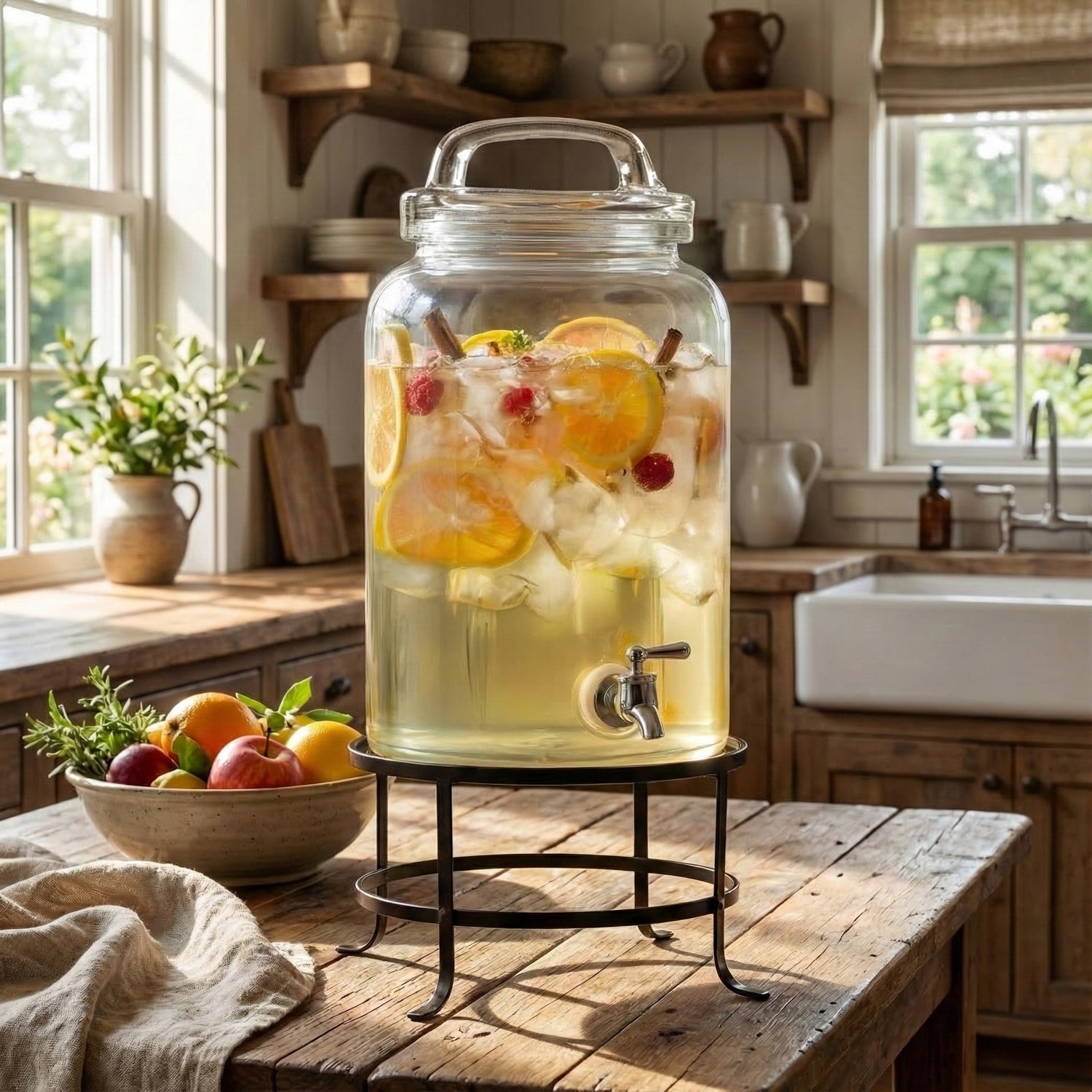 Ferris Glass Beverage Dispenser 2.7 Gal