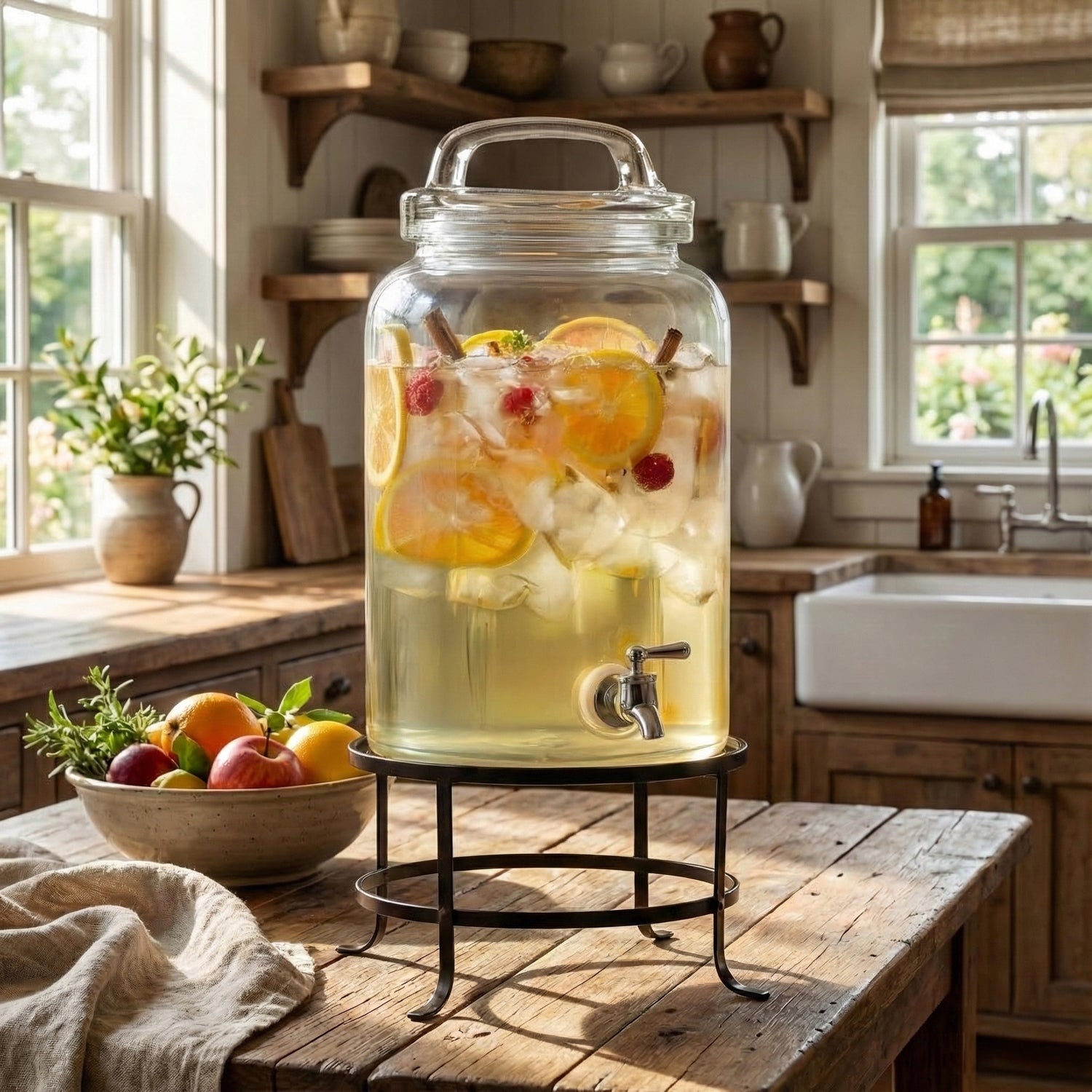 Ferris Glass Beverage Dispenser 2.7 Gal