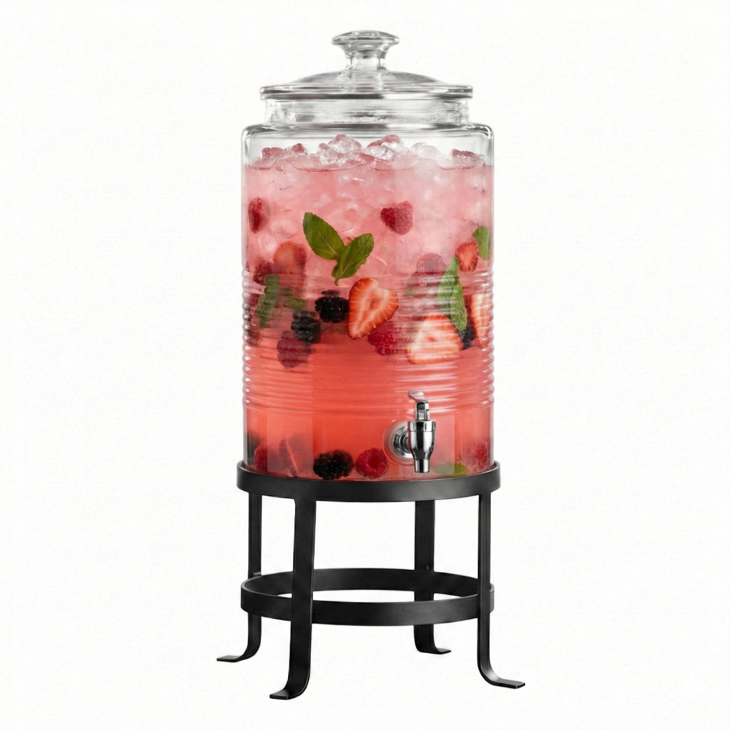 Breton Glass Beverage Dispenser 1.9 Gal