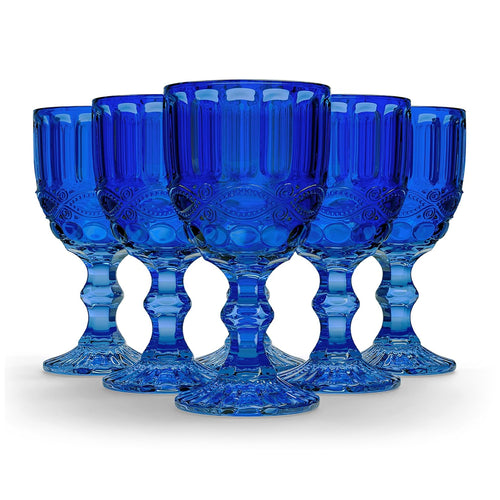 Jay Companies Aqua Blue Ribbed Carafe Set 30 Oz. main image 0