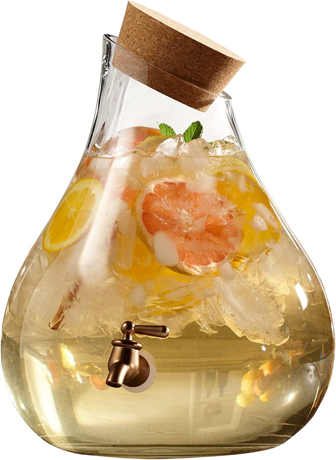 BEVERAGE DISPENSER W/CORK LID 320oz/2.5 GAL, 10.83x14.37"