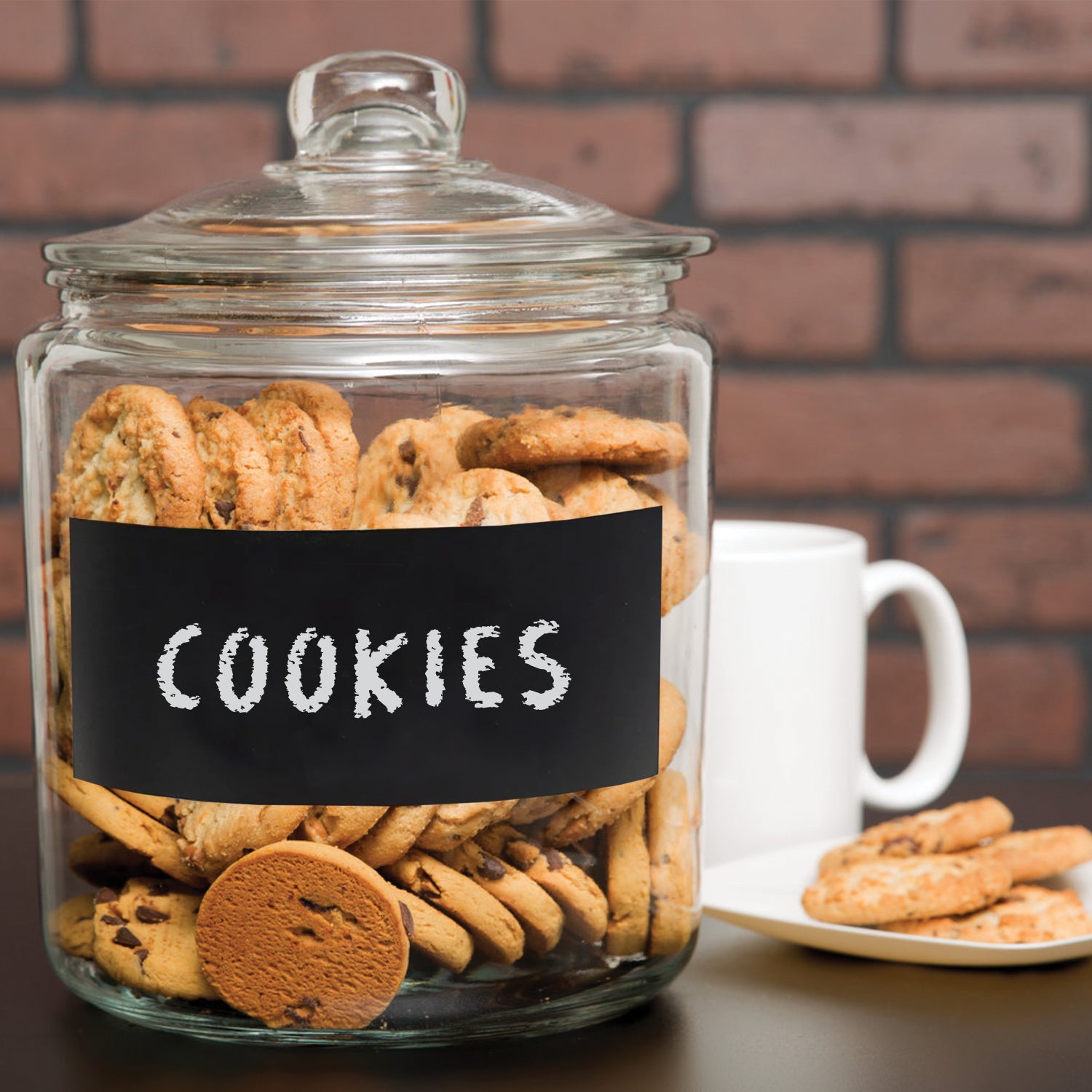 Chalk It Up 1/2 Gallon Canister with Chalkboard Panel