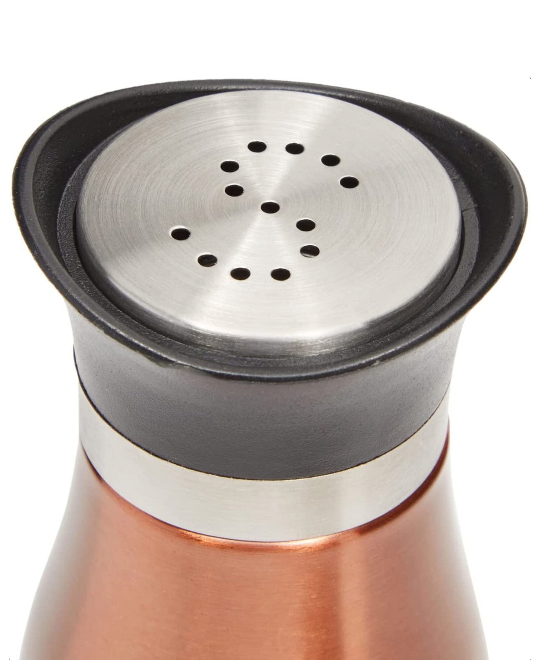 Cafe Contempo Copper and Glass 2-Piece Salt and Pepper (4.42Oz. Each) in Set