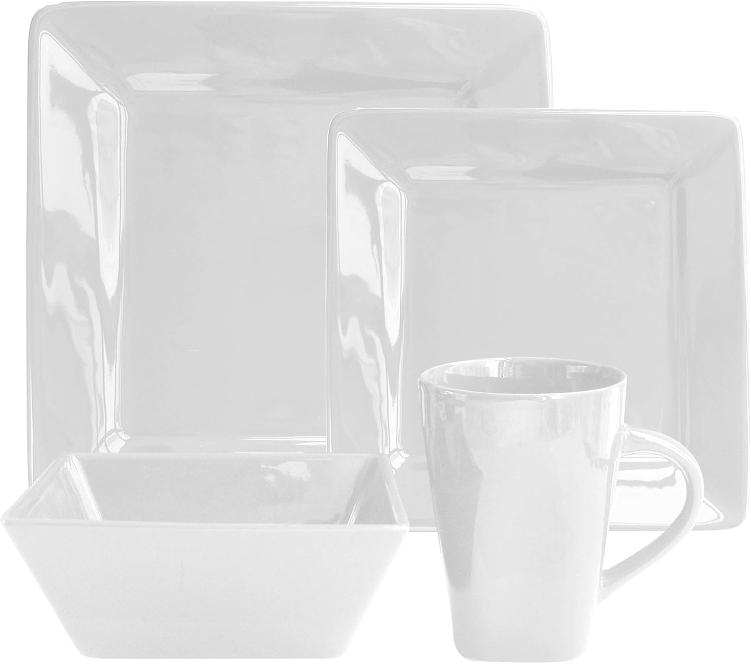 Kingsley White 16-Piece Dinner Set