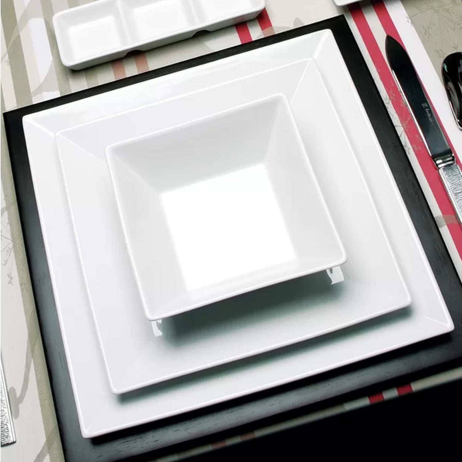 Kingsley White 12-Piece Dinner Set