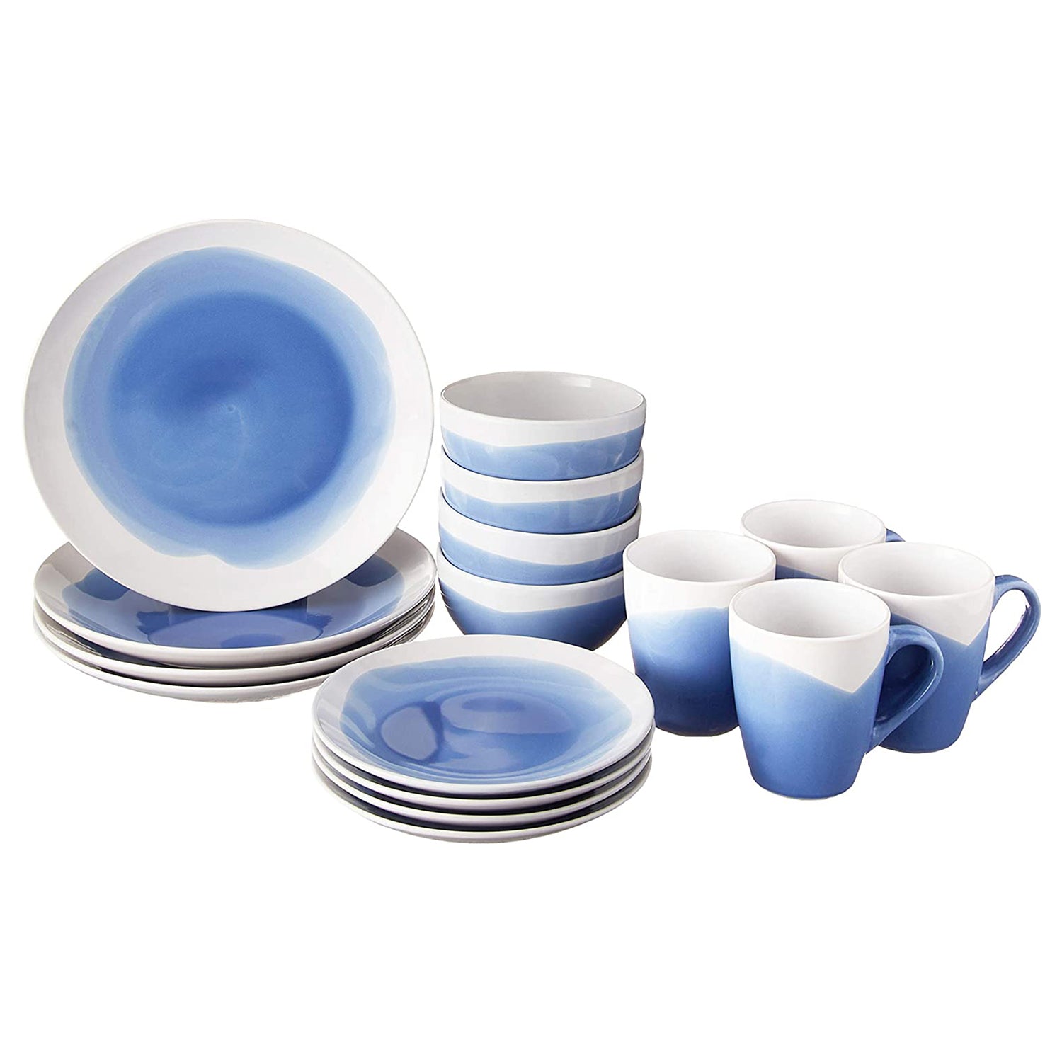 Oasis Blue 16-Piece Dinner Set