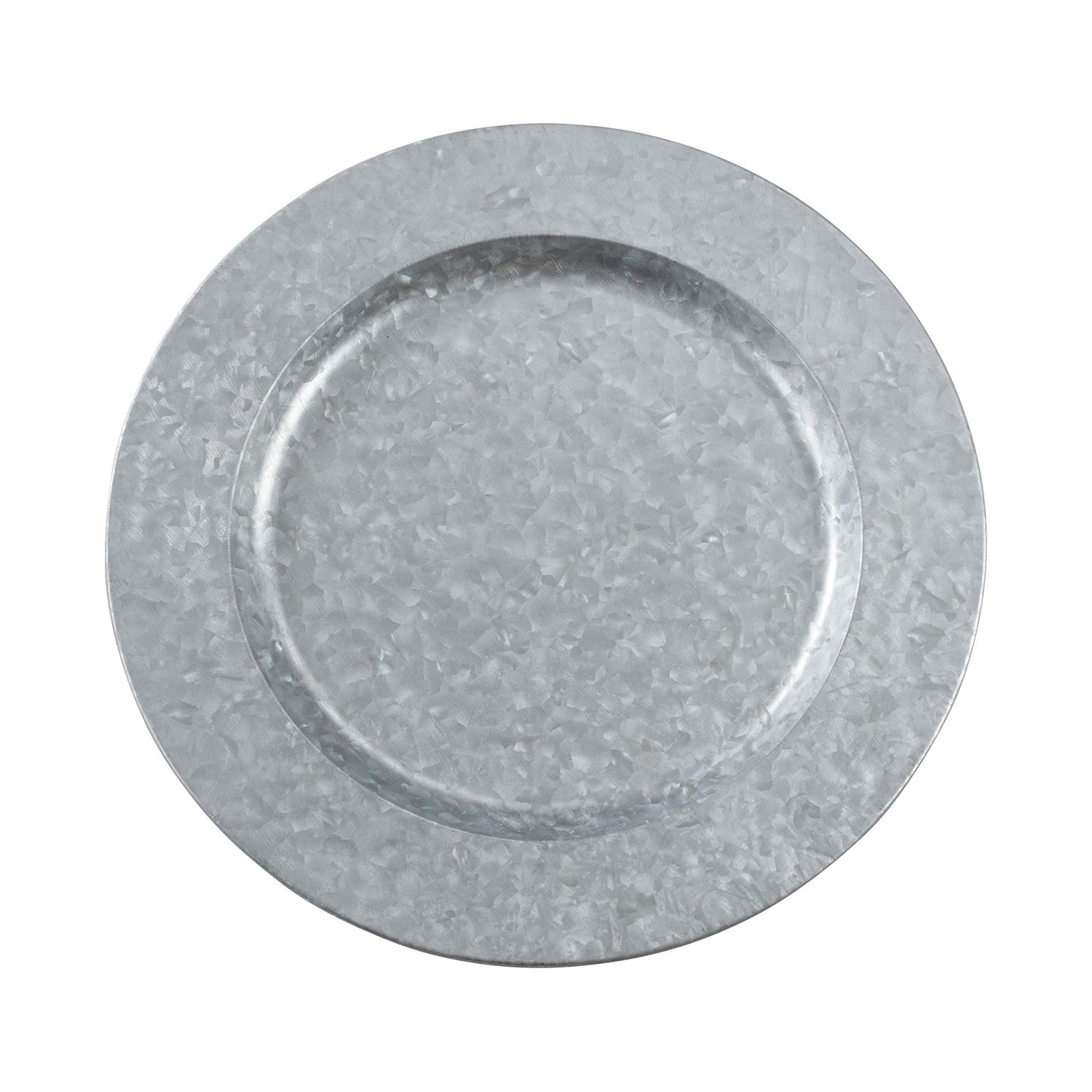 Galvanized Charger Plates | 13-inch Set of 4