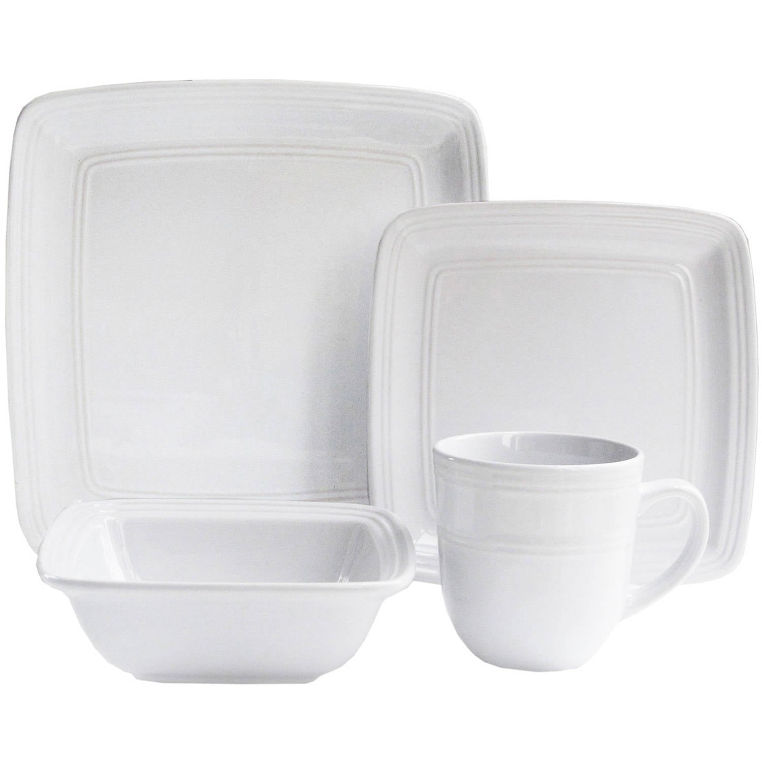 MADELYN WHITE SQUARE 16PC SET