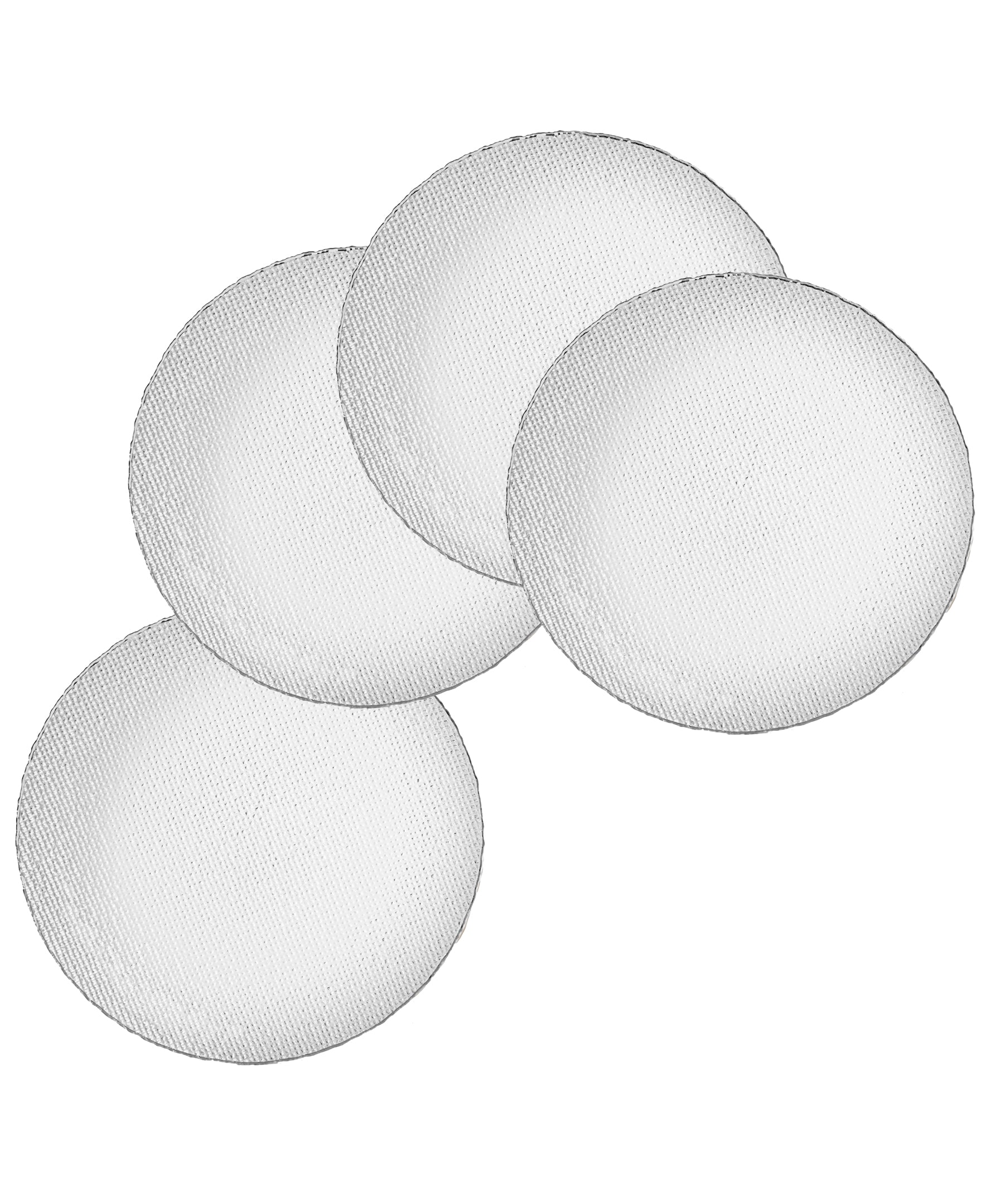 Shine Silver Charger Plates 4-Piece Set 13"D