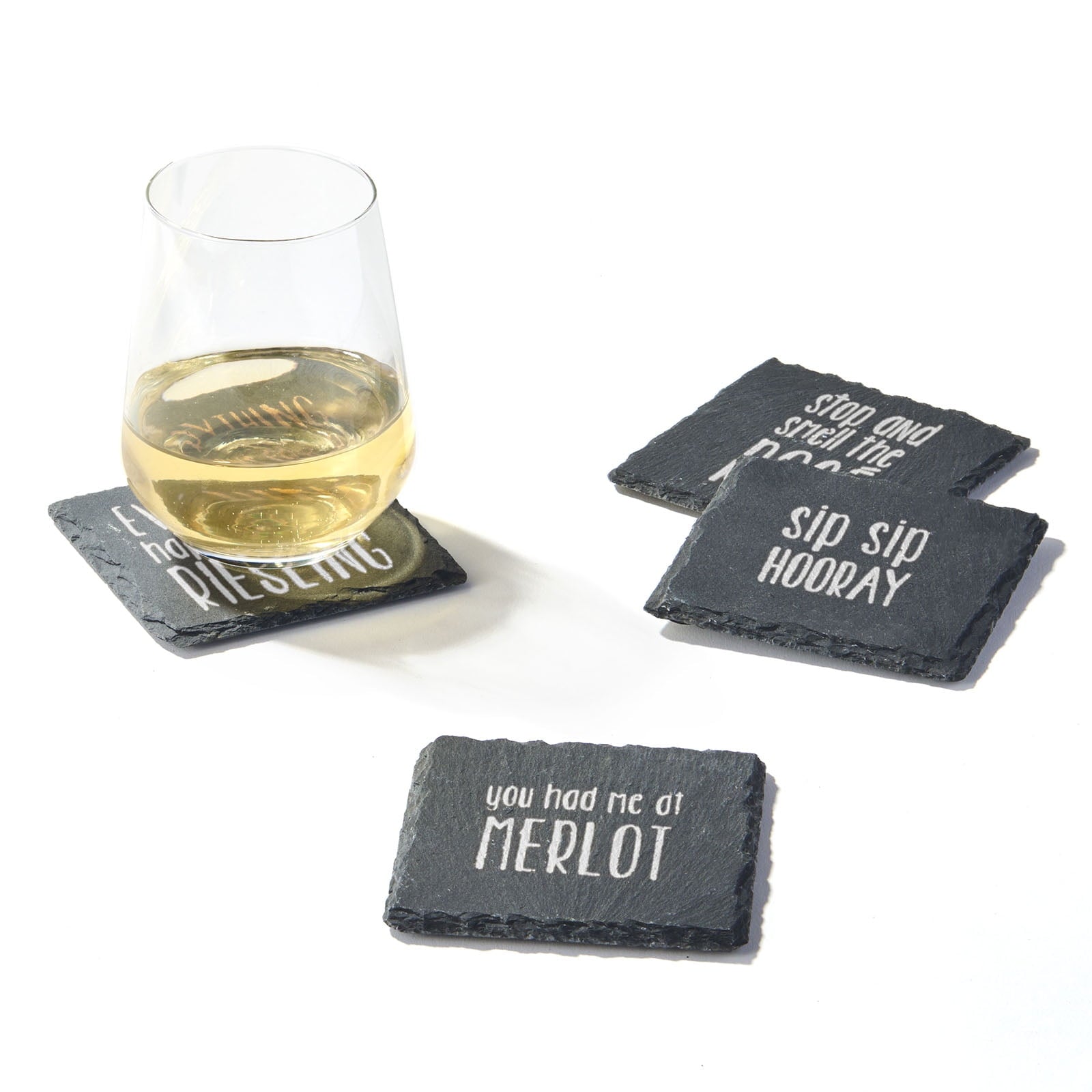 Sip Sip Hooray Slate Coasters