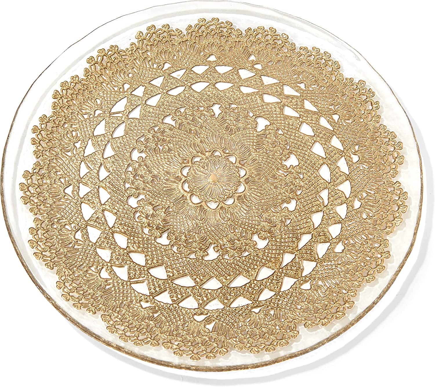 Dolly Ginger Glass Charger Plate by American Atelier