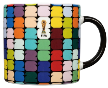Official FIFA World Cup 2026 Edition COLOR GLAZE BONE CHINA 21.9 oz/650 ml Mug